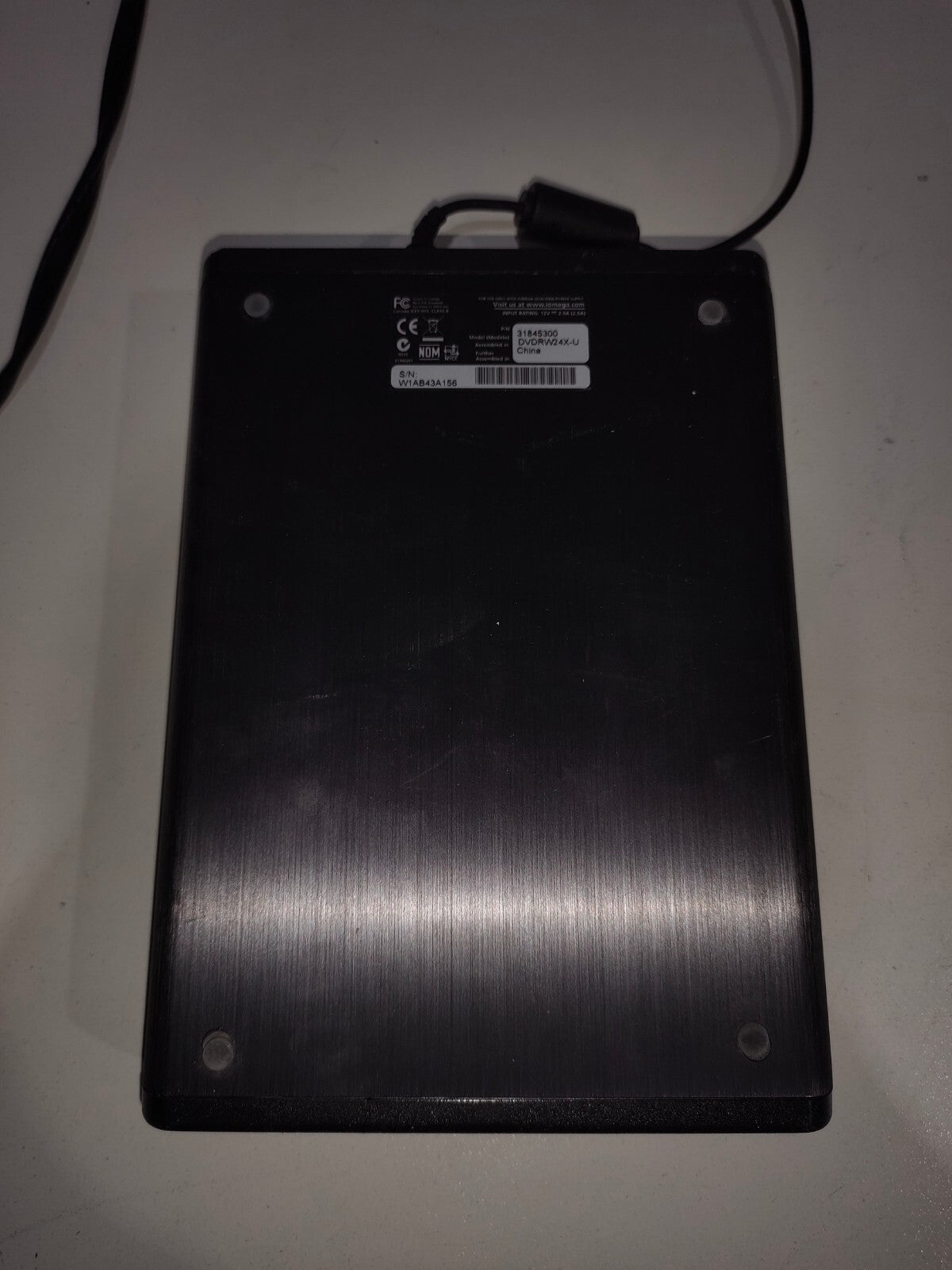 Iomega Super DVD 31845300 RW Drive DVDRW24X-U Dark Grey (B378)