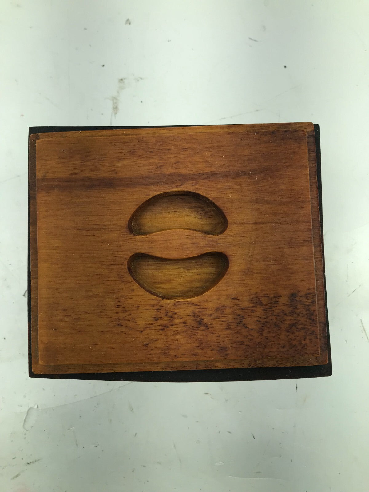 Baribomaid coffee wooden canister 7x6x5