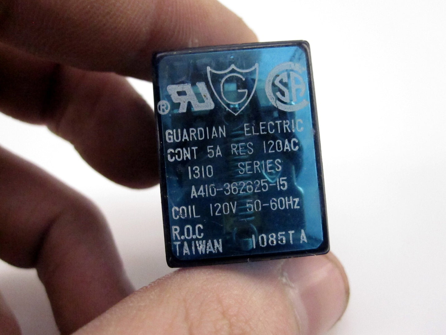 Guardian Electric A410-362625-15 5A Res 120AC 1310 Series 120V 50-60Hz 1085TA