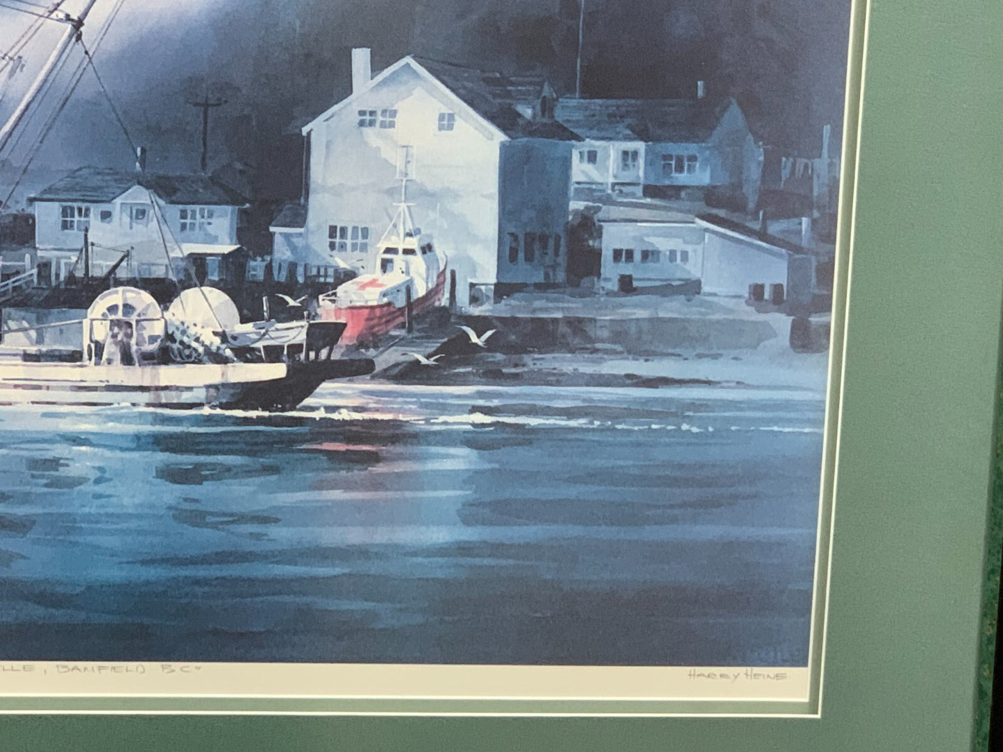 'Pacific Belle' Bamfield BC painting By Harry Heine, 27/350