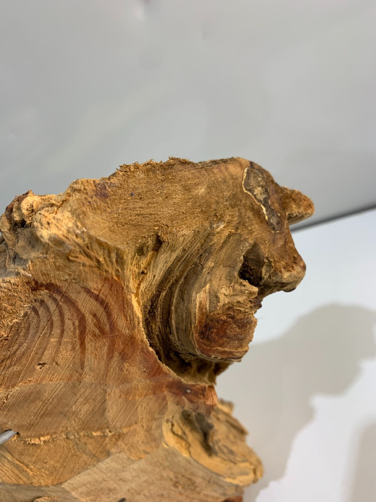 “Man of the Woods” hand crafted wooden statue/wall hanging, Rare, unique