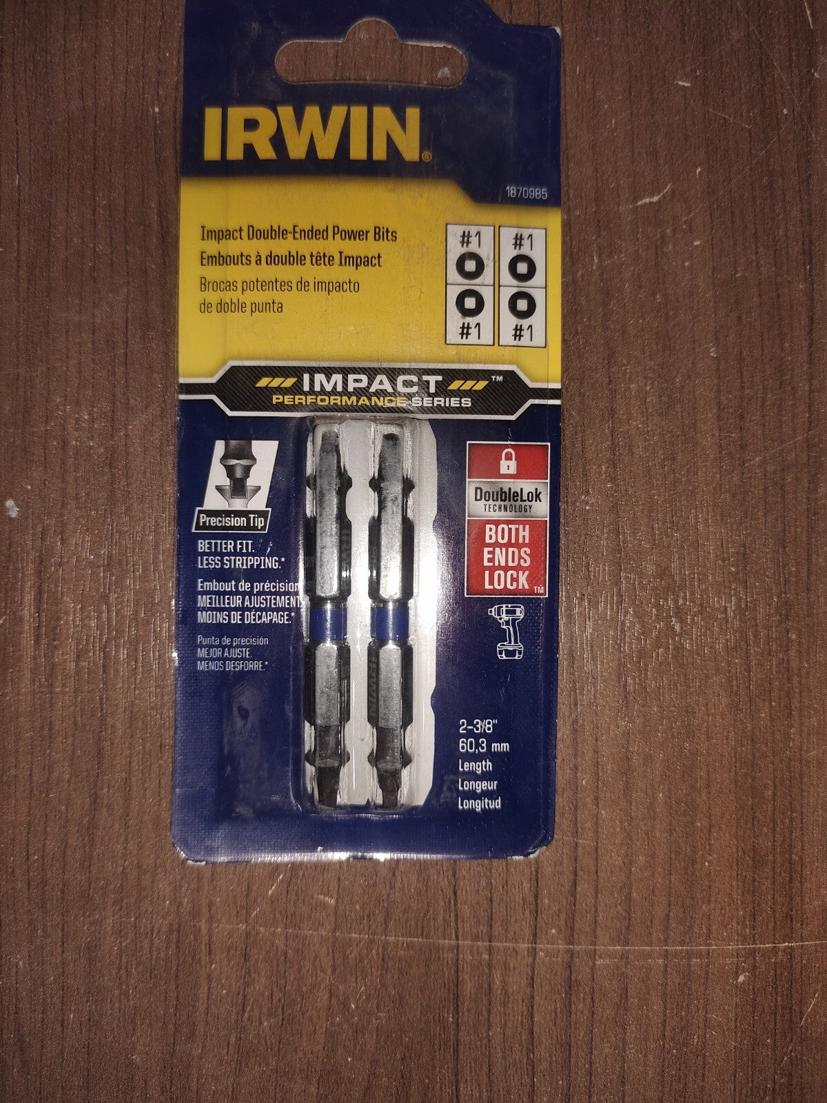 Irwin 1870985 Impact Double-Ended Power Bits Set of 5 - 1