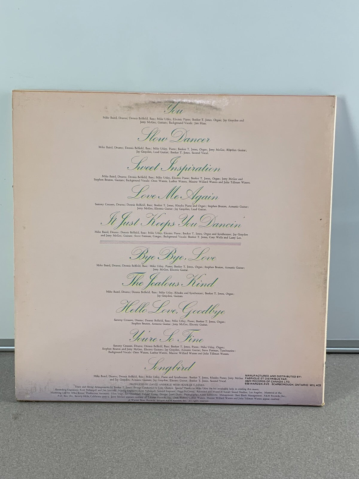 Rita Coolidge- Love Me Again Gatefold 1978 SP-4699 Vinyl 12"