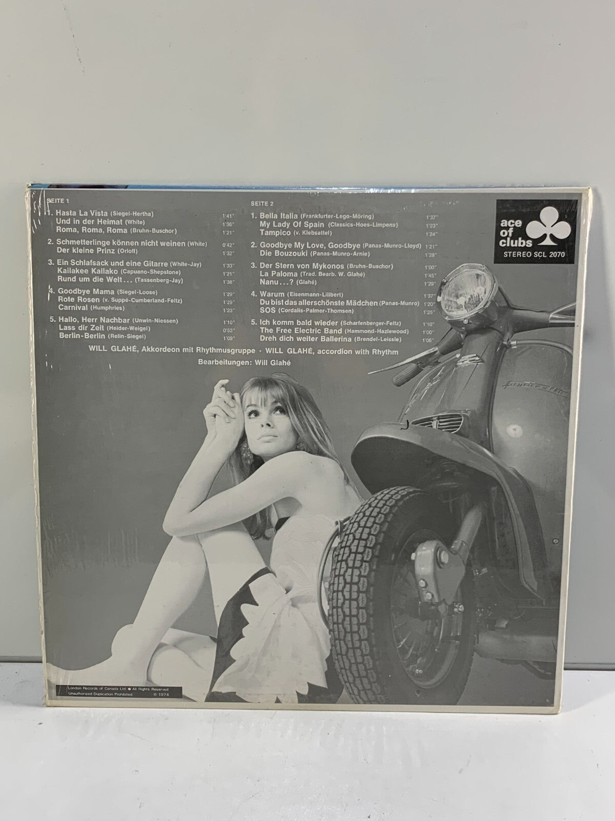 Will Glahé - Akkordeon Pops 3 (LP), Shrink wrapped.
