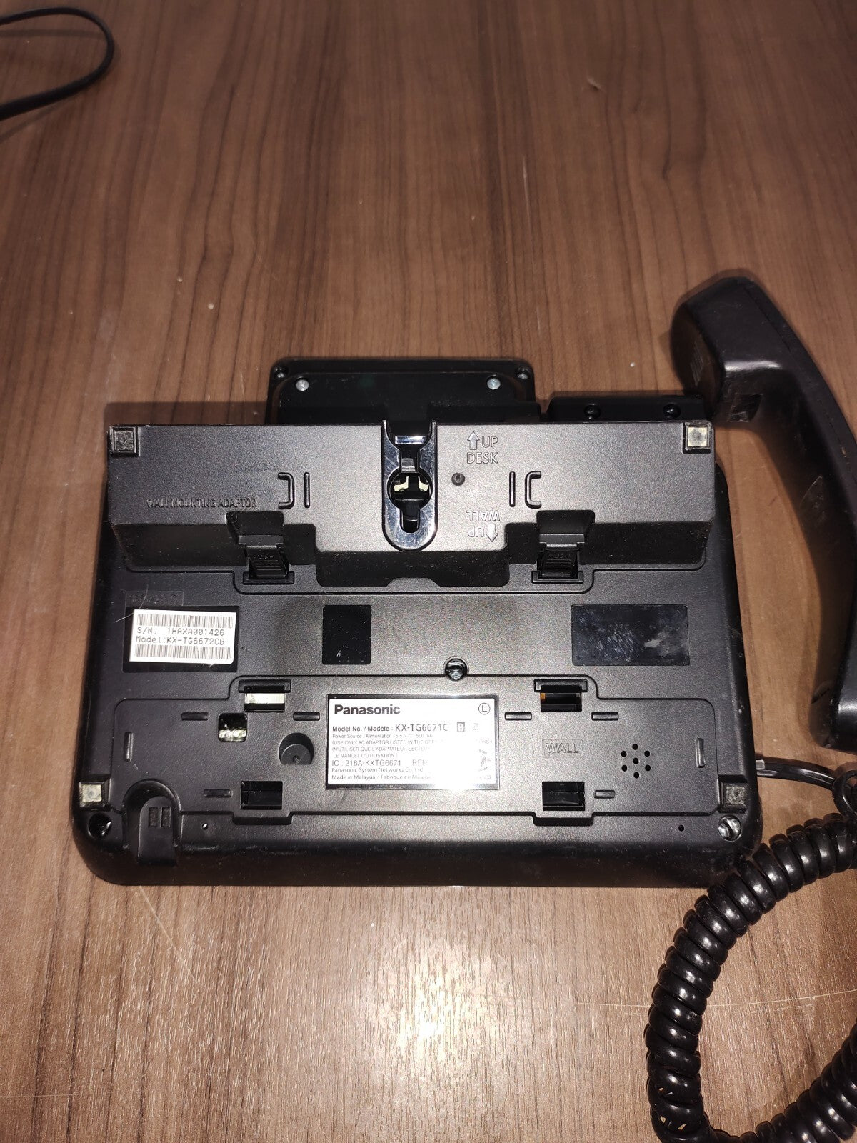 Panasonic KX-TG6671C B DECT6.0 Corded Phone