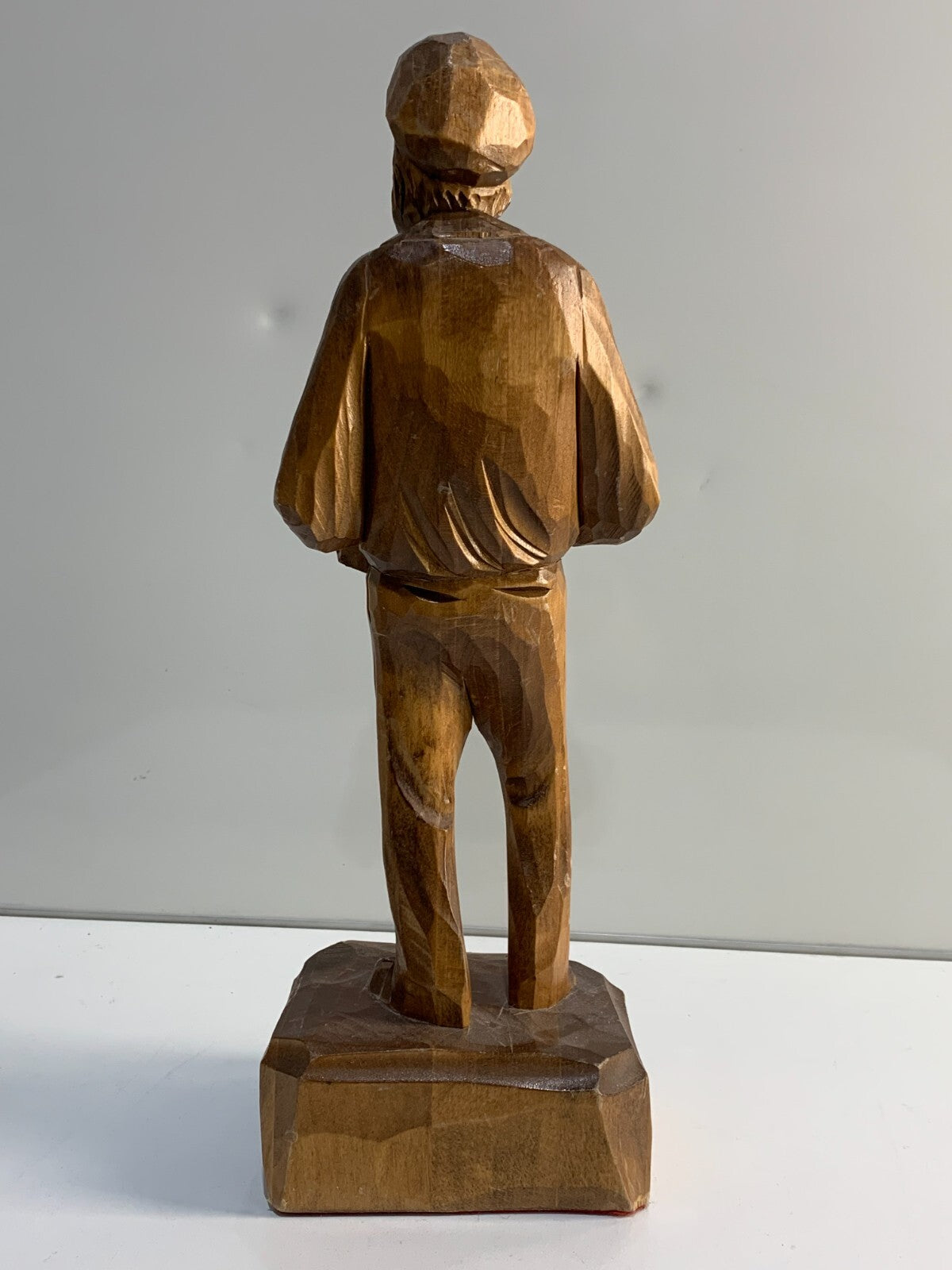 Vintage Hand Carved Paul E Caron Wooden Statue