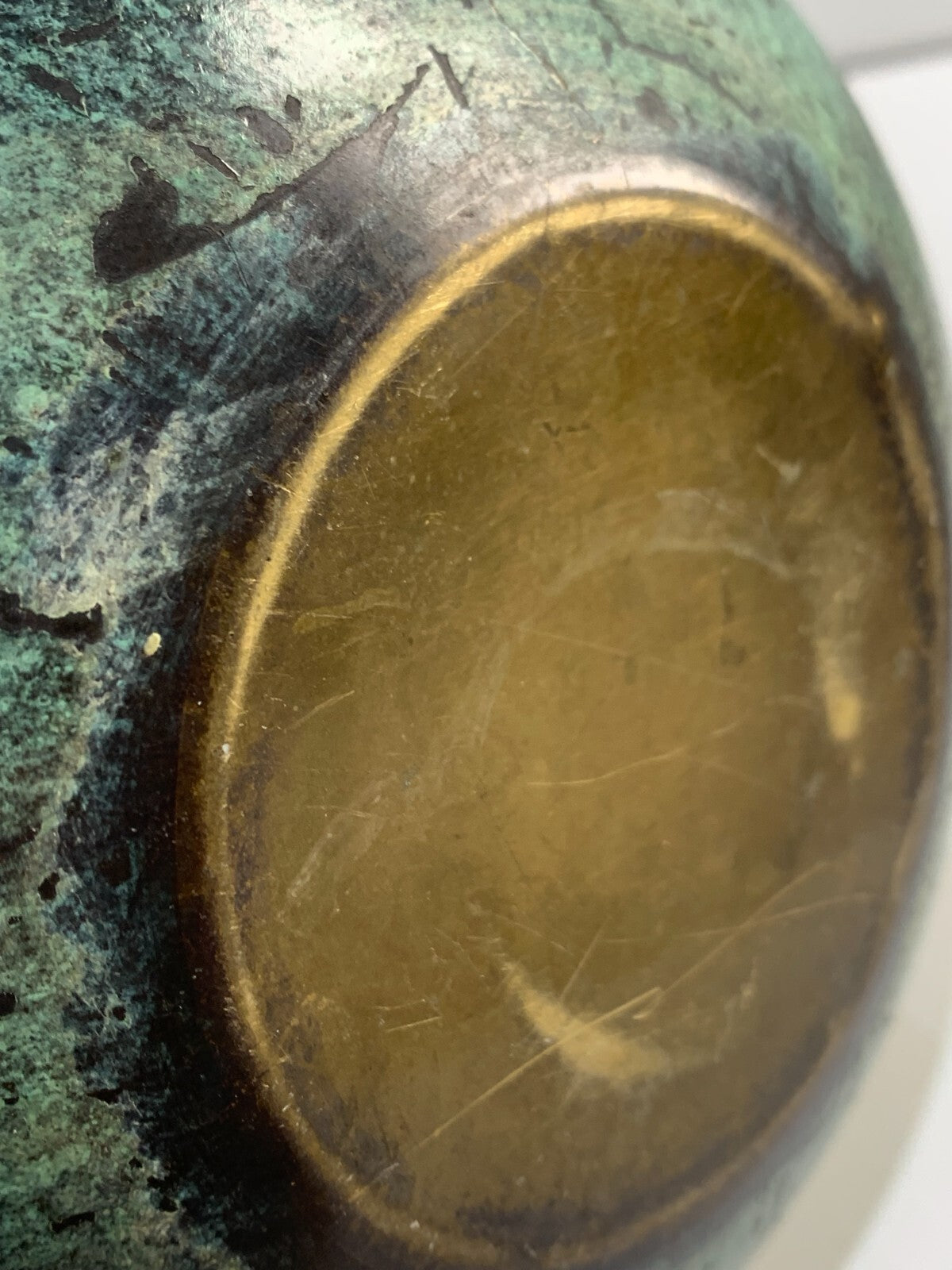 Vintage Dayagi Covered Enameled Brass Bowl