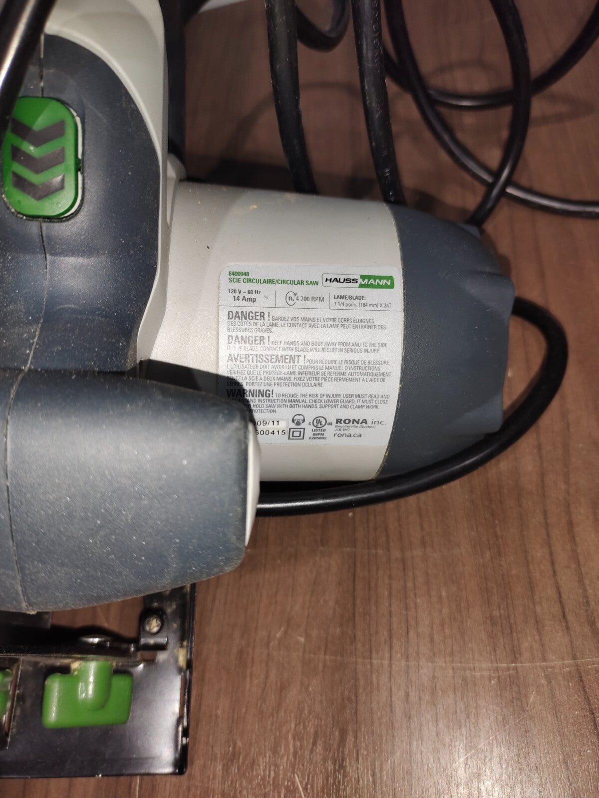 Haussmann 7-1/4" Red Eye Laser Guided Circular Saw 14Amps