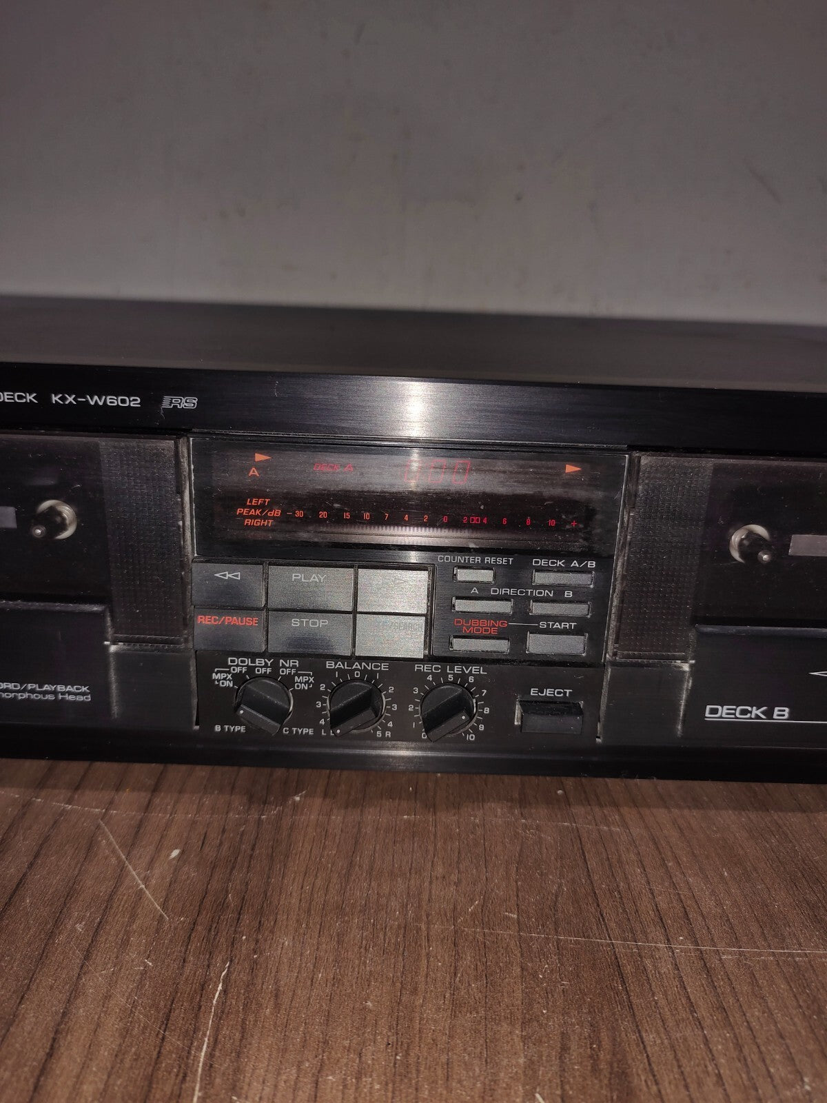 Yamaha KX-W602 Stereo Dual Double Cassette Deck Tape Player