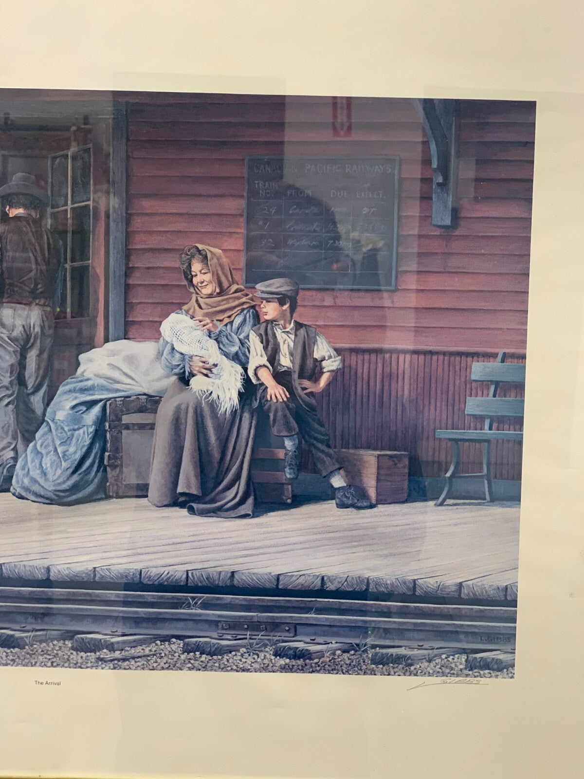 "The Arrival" Of series "Land to Energy" painting By Len Gibbs, 9/25