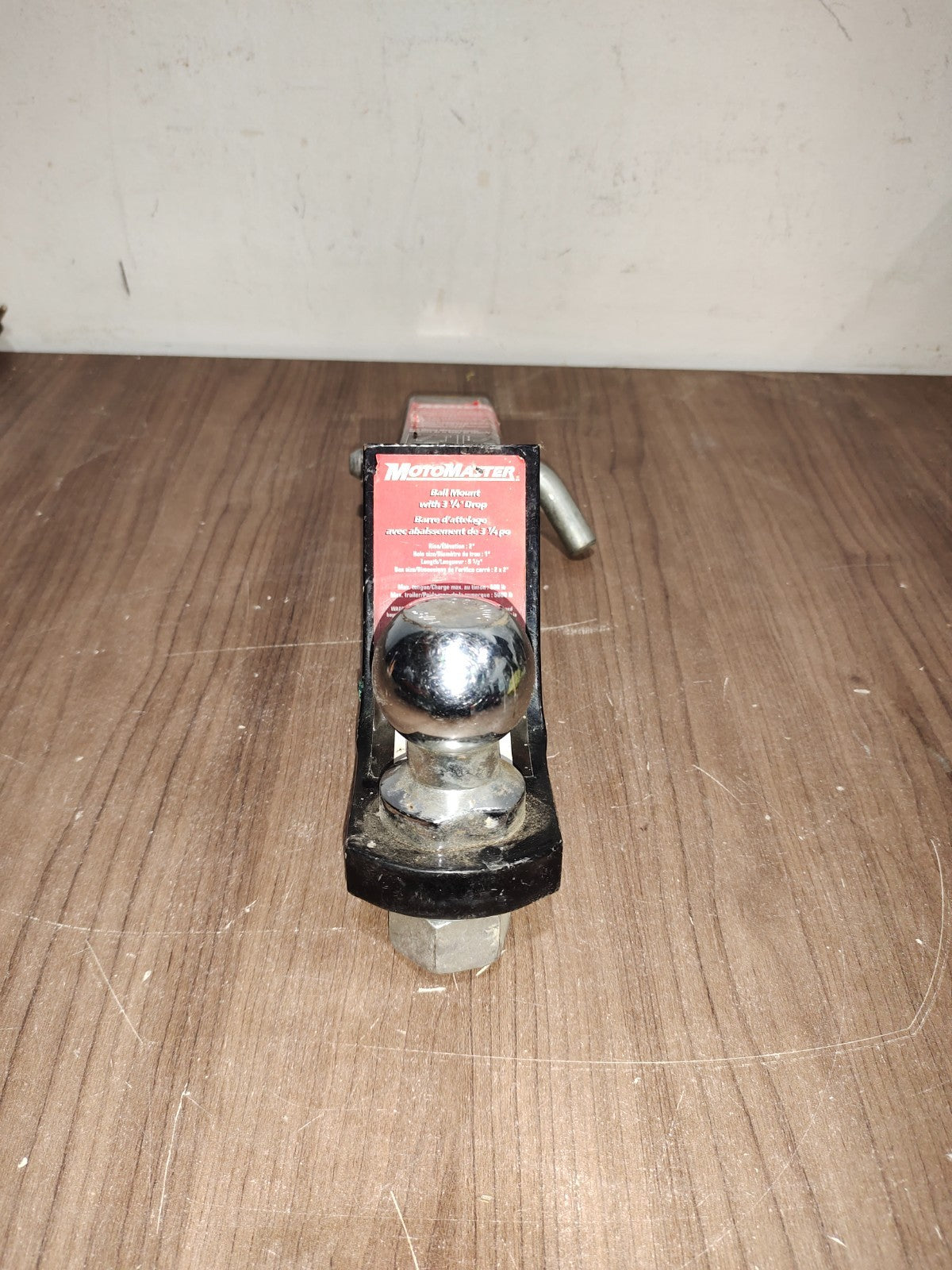 Moto Master - Trailer Hitch Ball Mount with 2 Inch Ball & Pin