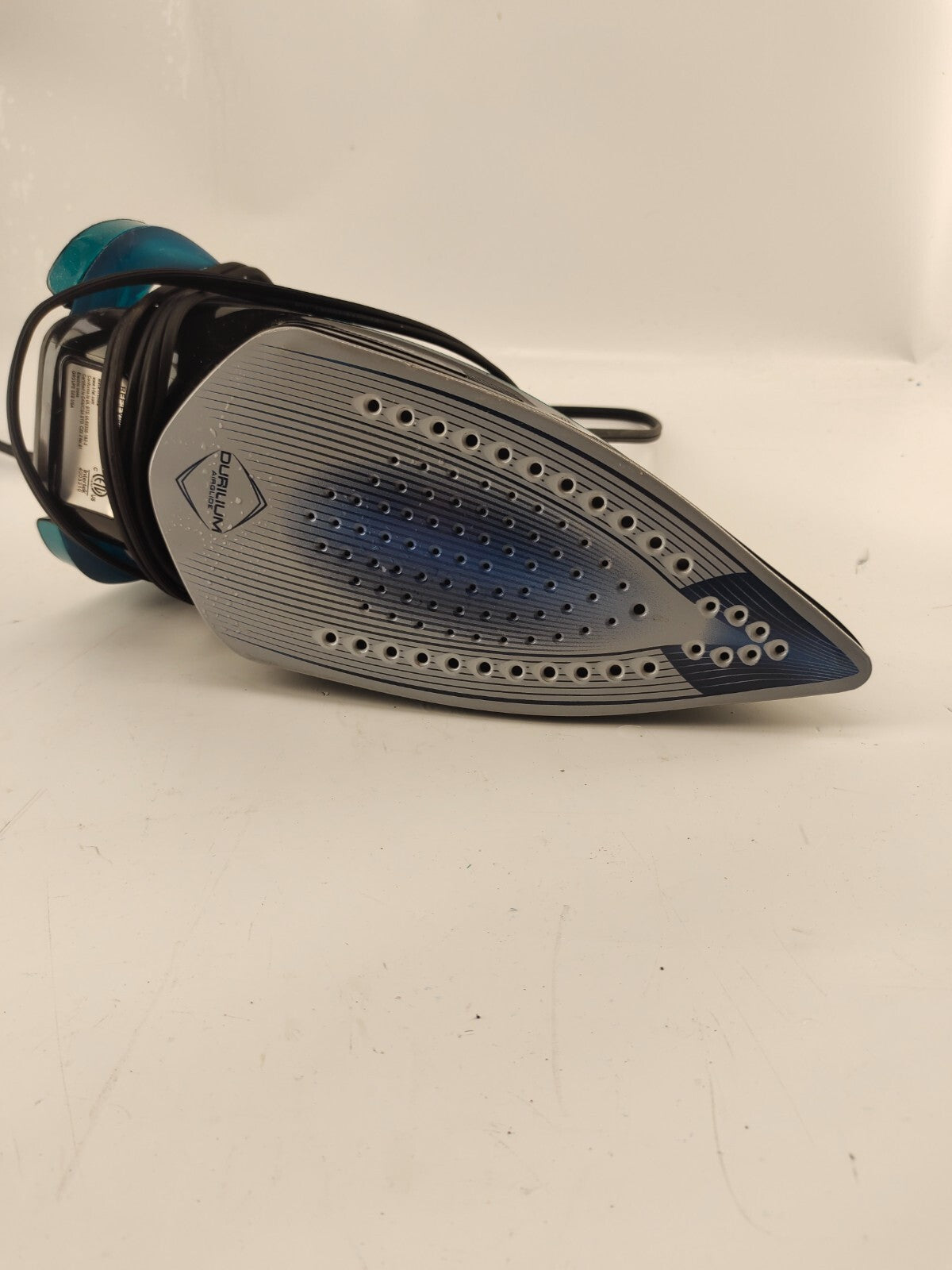 Tfal FV5841U0 1700W Ultraglide Plus Steam Iron, Black and Turquoise