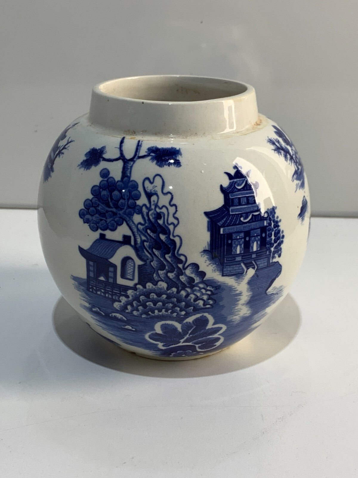 Rare Burleigh IRONSTONE STAFFORDSHIRE cauldon vase