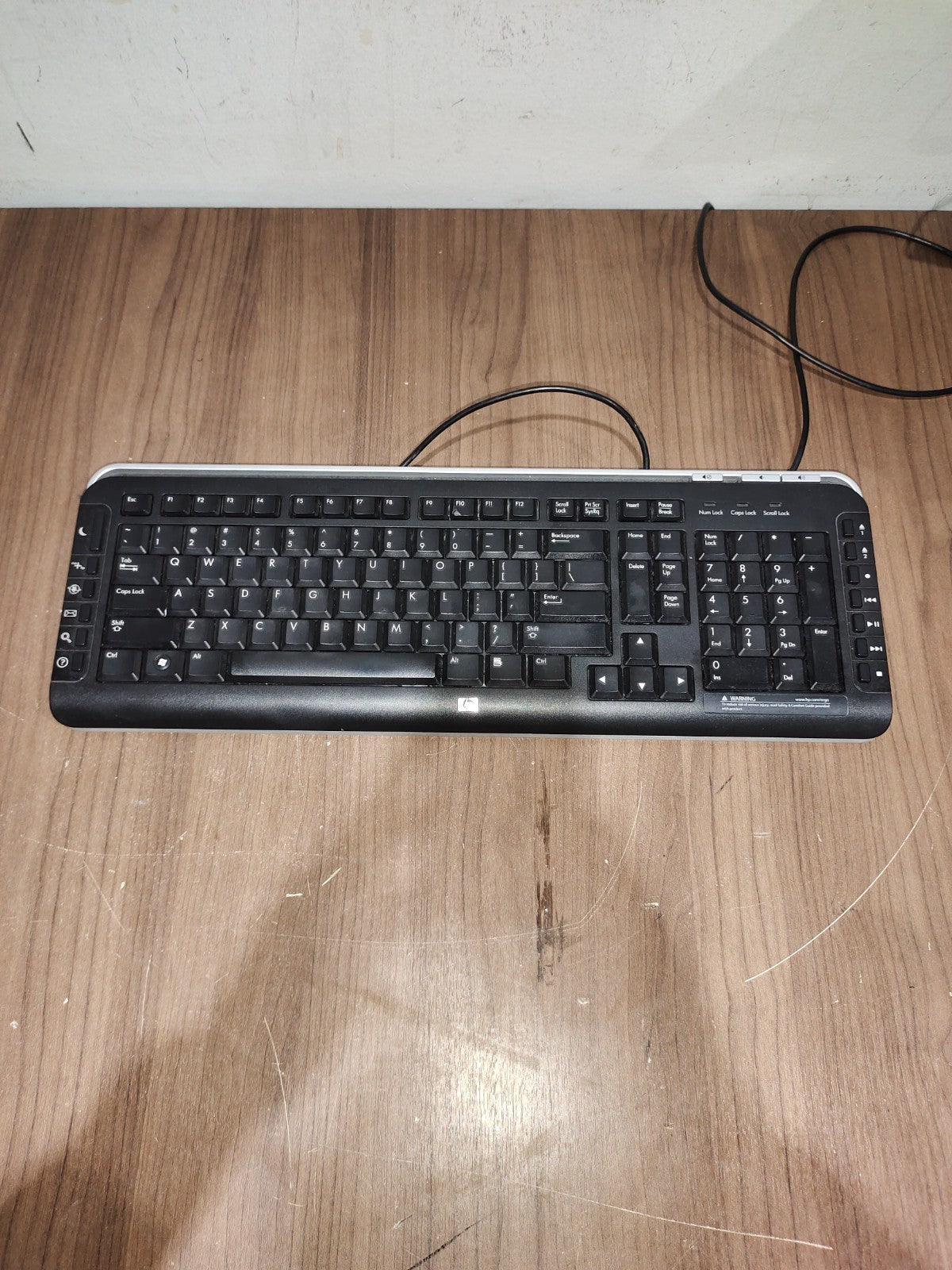 HP US Multimedia Computer Keyboard Wired PS/2 Model - 5189