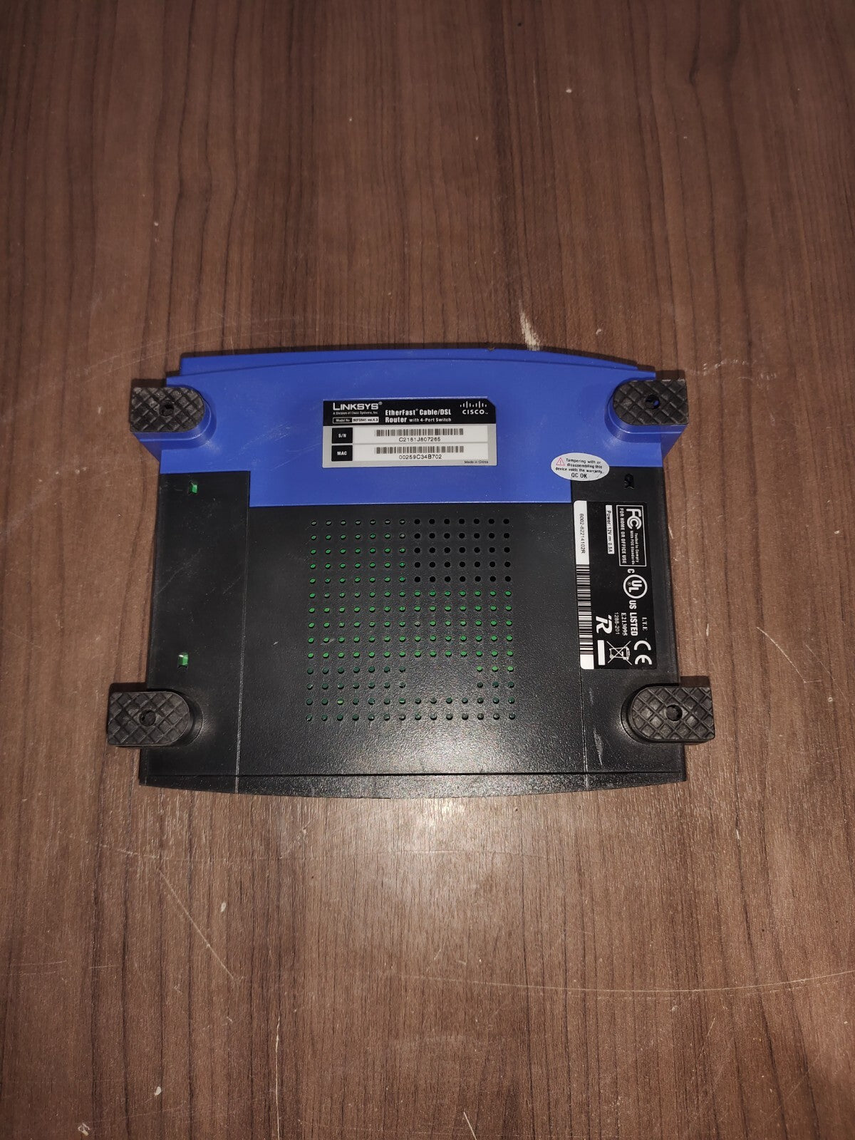 Linksys Cisco BEFSR41 Ver 2 EtherFast 4 Port Cable/DSL Router With 4-Port Switch