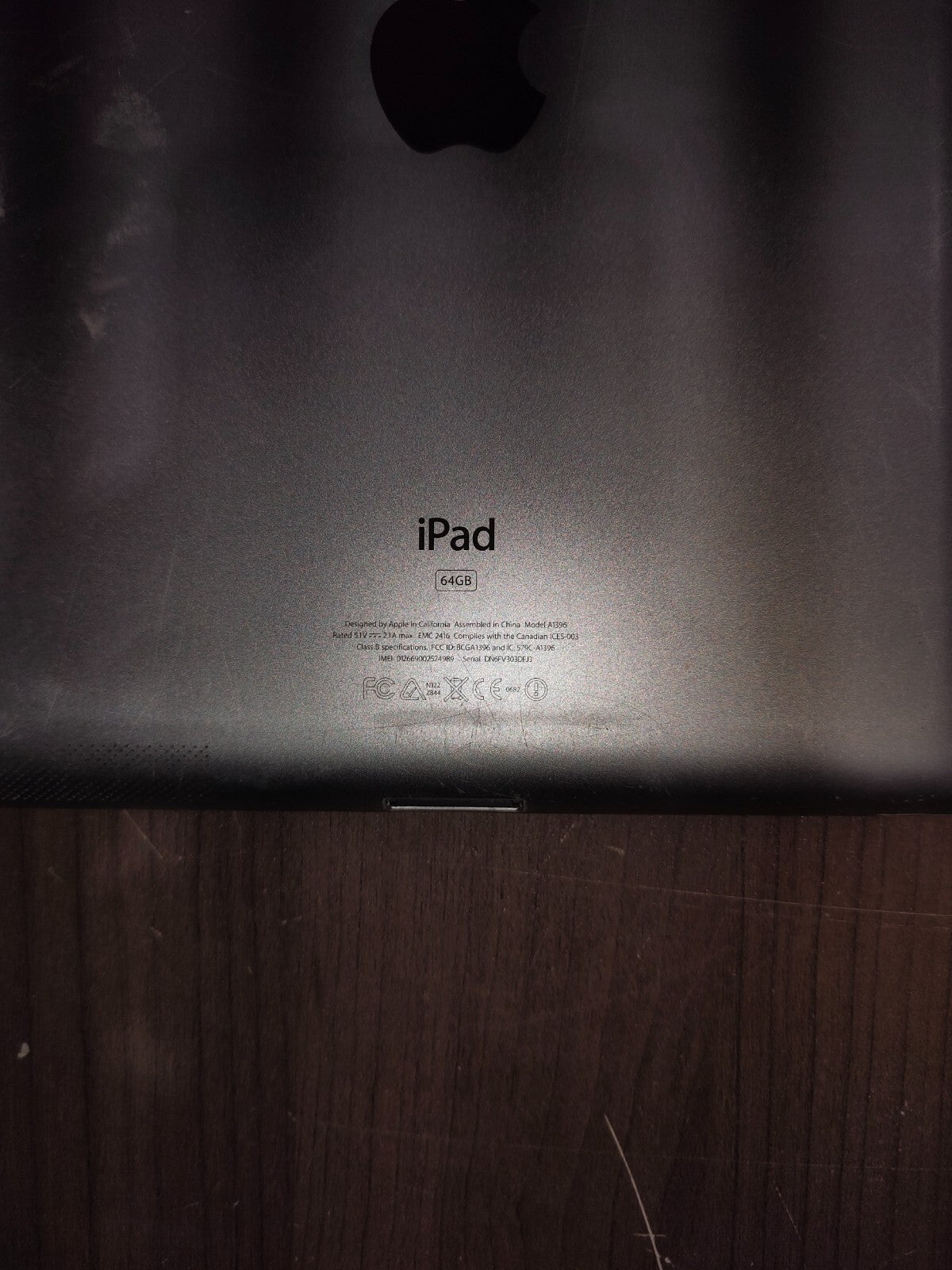 Apple iPad Gen 2 - A1396 - 64Gb - WiFi - 9.7 inch - Silver - Untested
