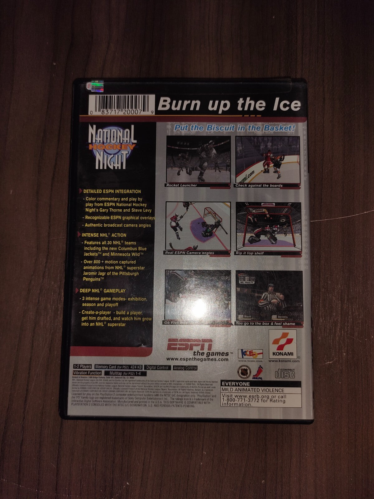 PS2 ESPN National Hockey Night - 2001