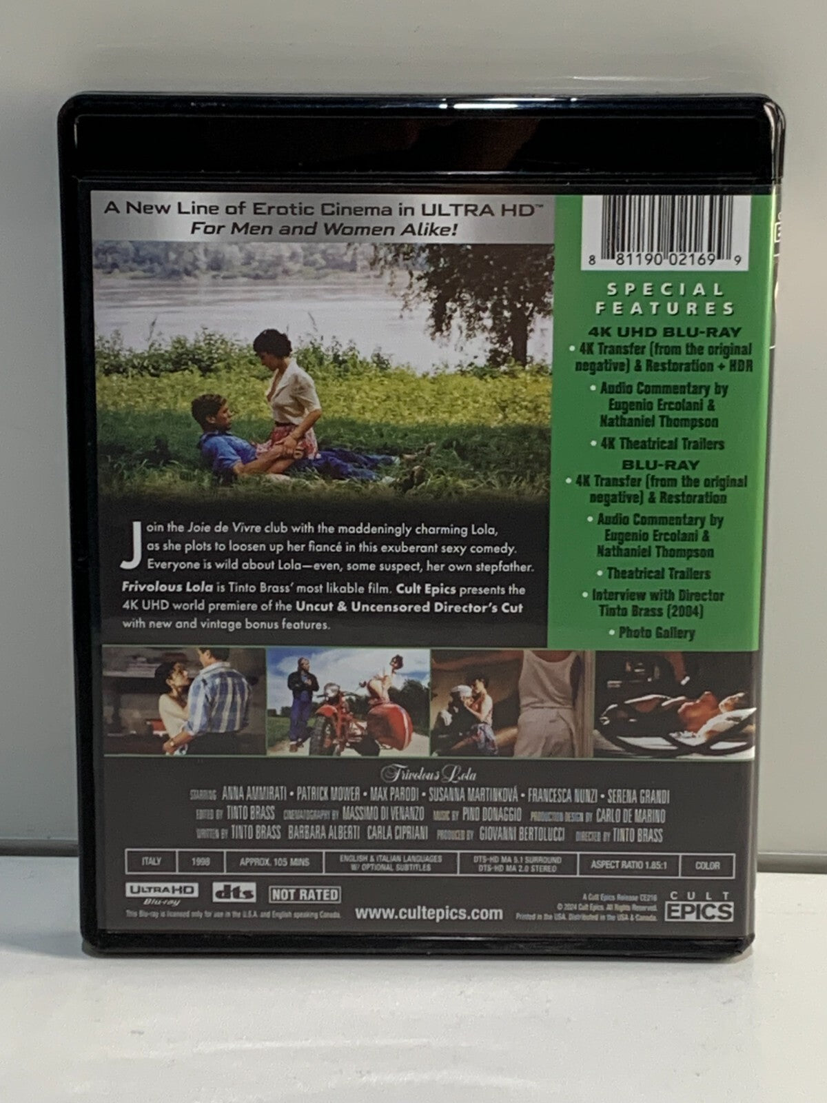 Frivolous Lola 4K UHD Blu-ray Cult Epics Tinto Brass