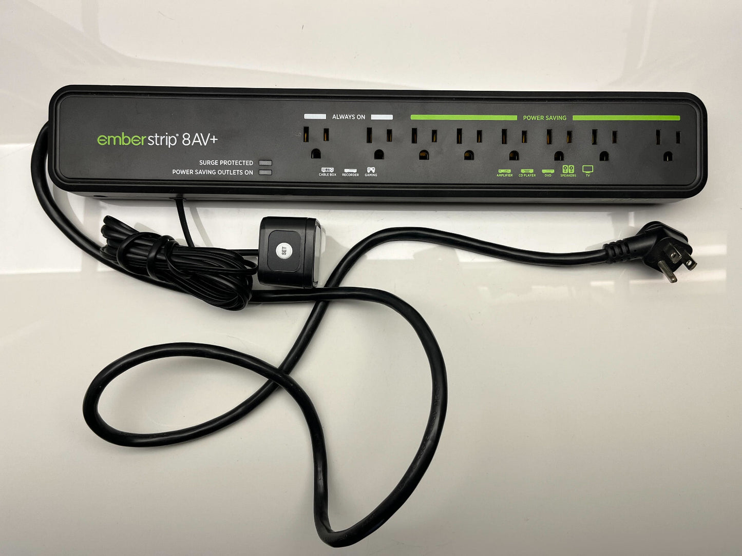 Embertec Emberstrip 8AV+ Advanced Smart Power Strip Surge Protector ESUSAV8-ET-1