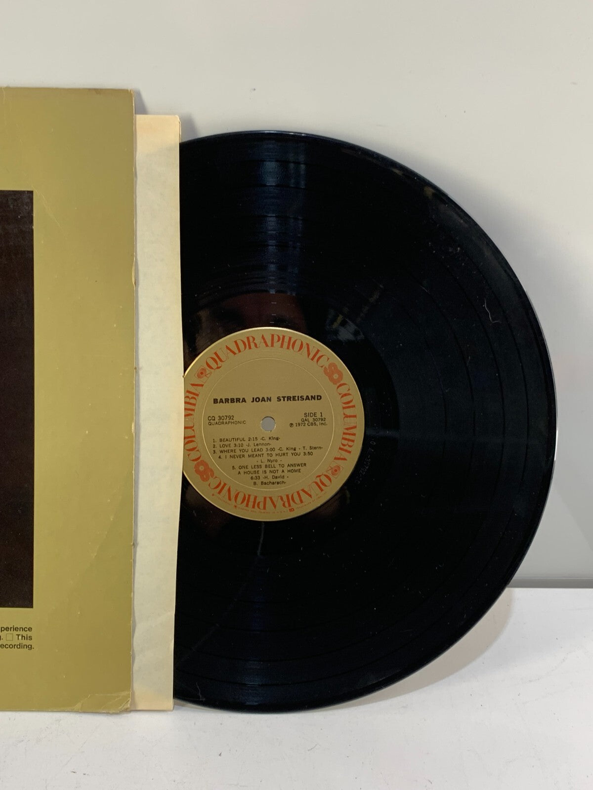 BARBRA STREISAND Barbra Joan Streisand QUADRAPHONIC COLUMBIA CQ 30792