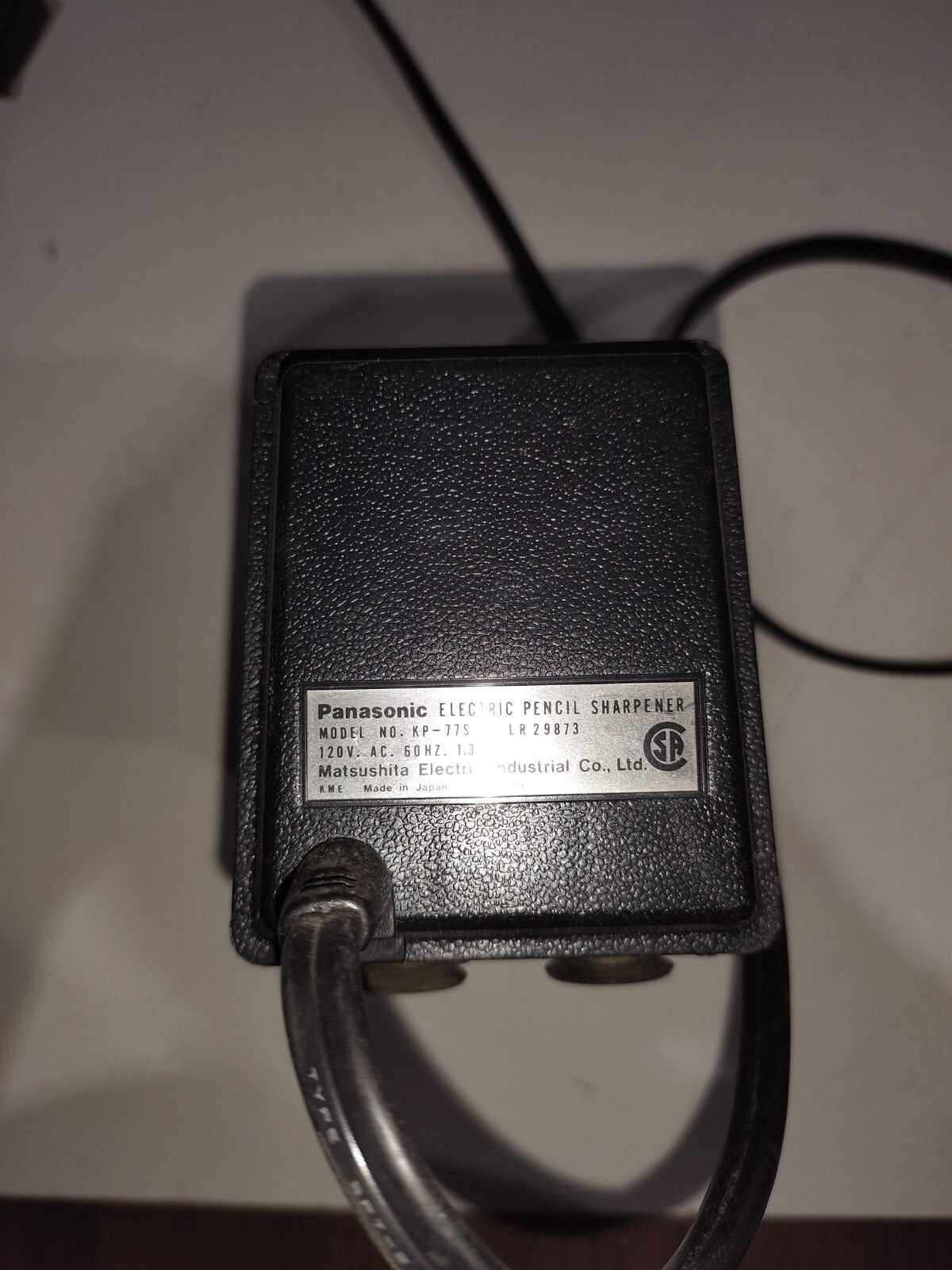 Panasonic Electric Pencil Sharpener KP-77S