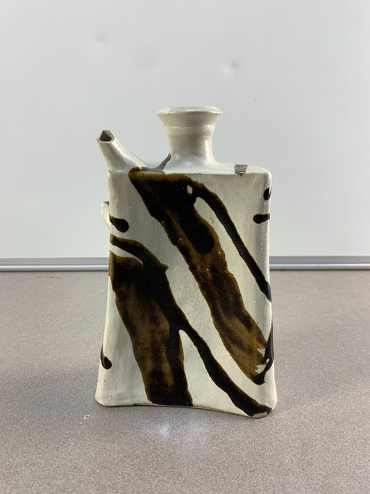 A Shoji Hamada Style (Japanese), Stoneware Bottle Vase