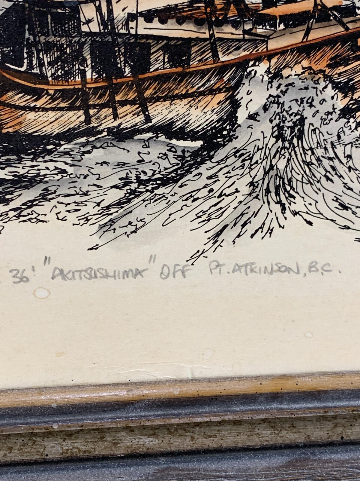 "AKITSUSHIMA" OFF PT. ATKINSON, BC. Painting Print By Stuart Oldale, 180/250