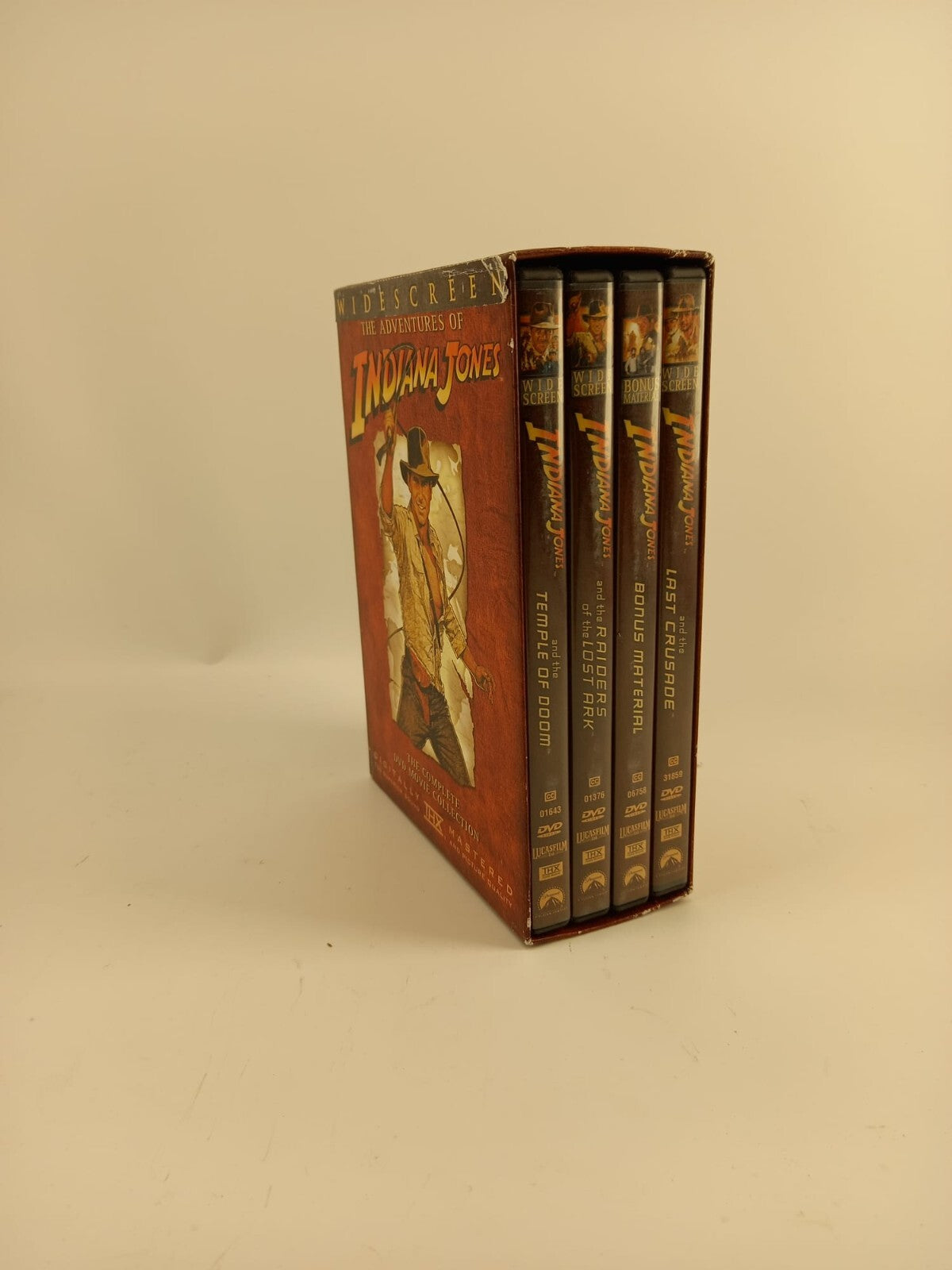 The Adventures of Indiana Jones: The Complete DVD Movie Collection ( - VERY GOOD