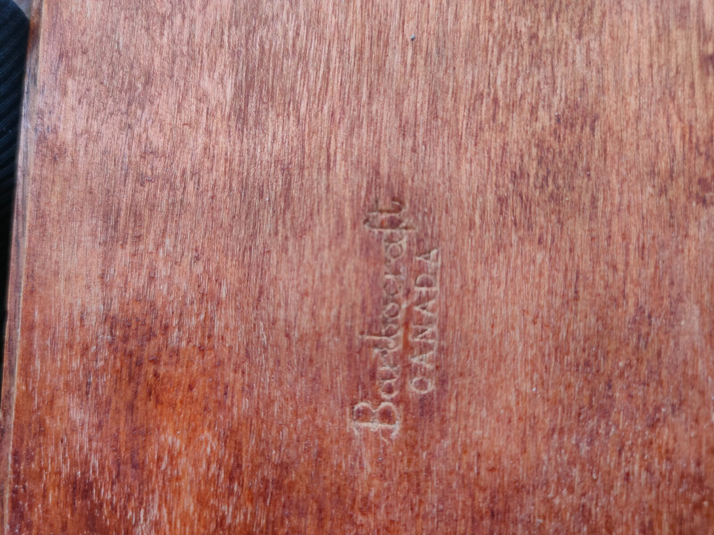 Baribocraft Baribo-Maid teak & maple Wood Canister THE TEA