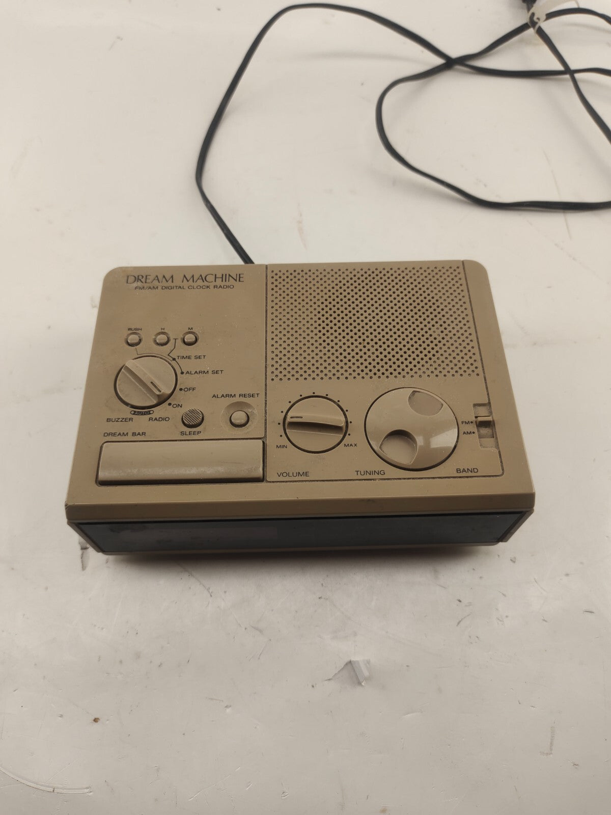 Sony Dream Machine ICF-C2W Digital Alarm Clock Radio 80s Retro Vintage