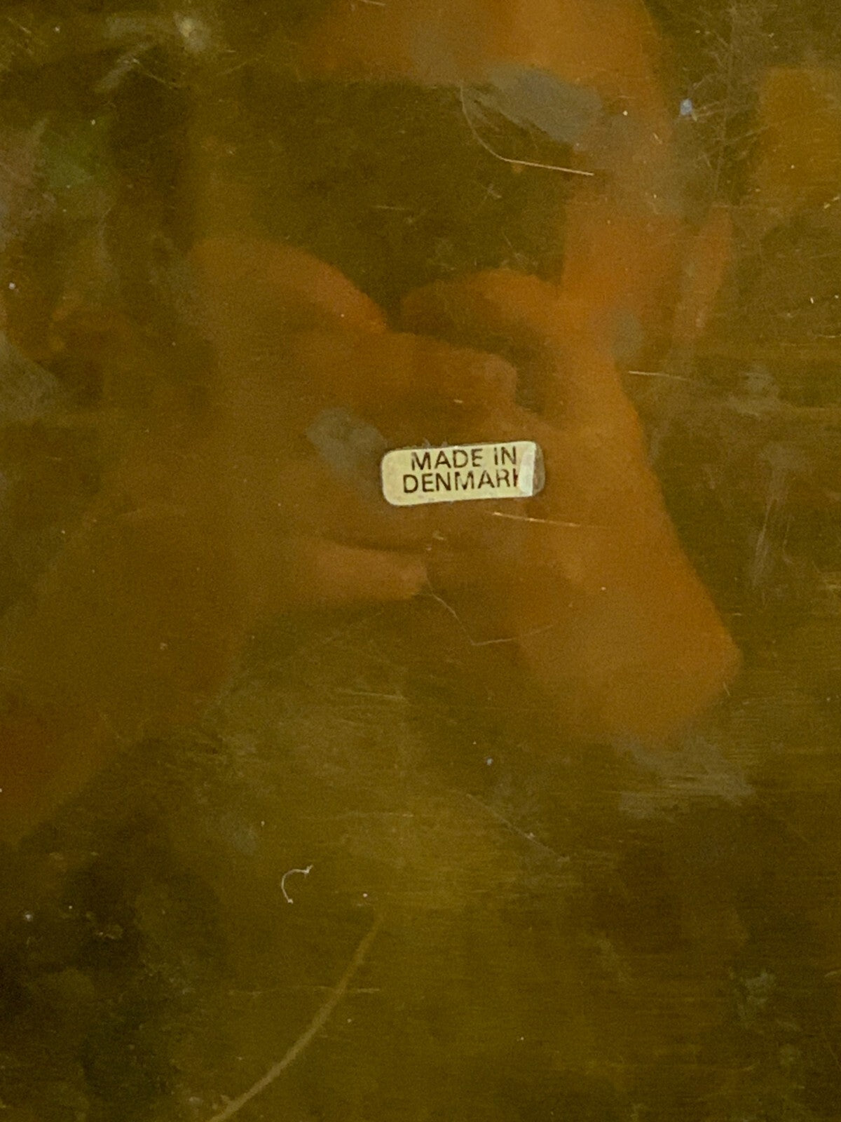 Danish Modern Circular Brass Serving Tray from Cawa, 1970s