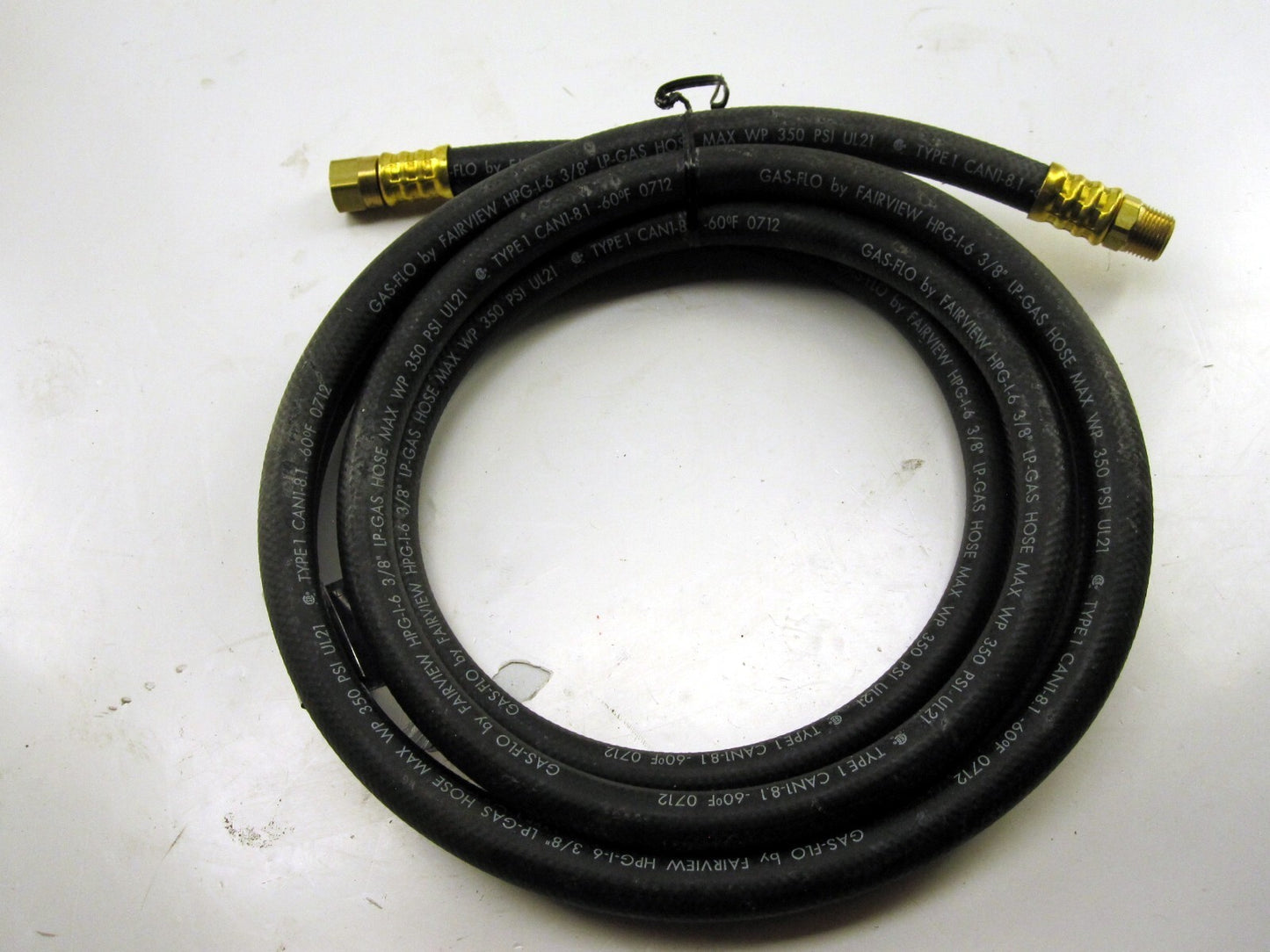 Fairview GAS-FLO I6C120FS6MP6 I6CFSMP Type I Natural/Propane Gas Hose Assembly