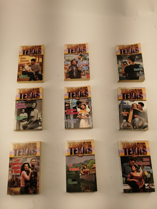 9 Books Trueblood Texas Country Romance Series Rodeo Daddy Sheriff Best Man PB