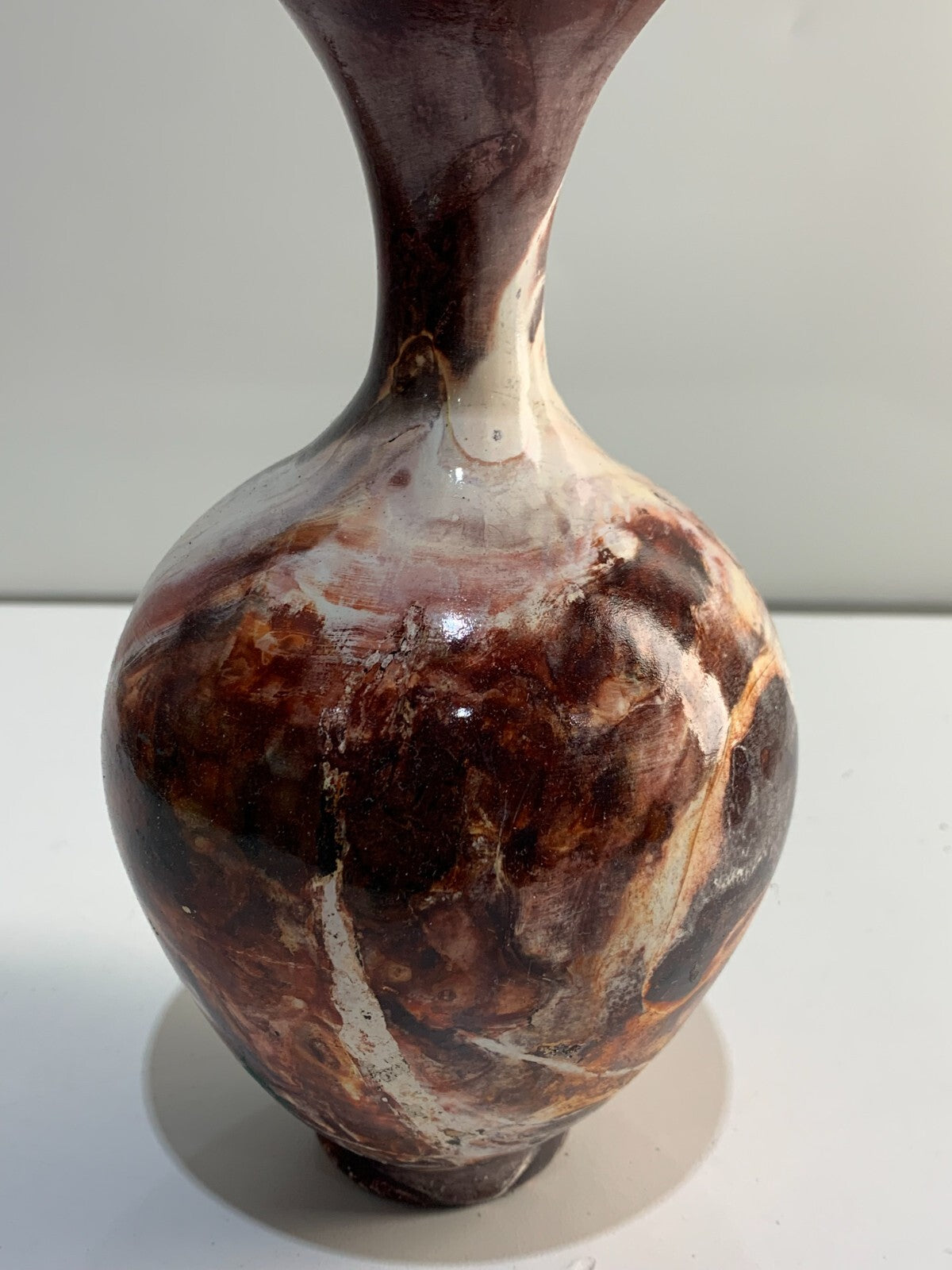 Pitfired Vase in Strong Colors