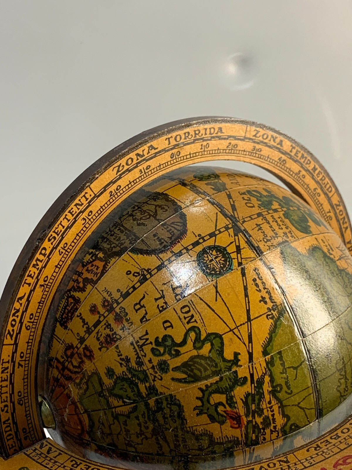 Vintage Old World Tabletop Zodiac 6.5" Diameter Globe