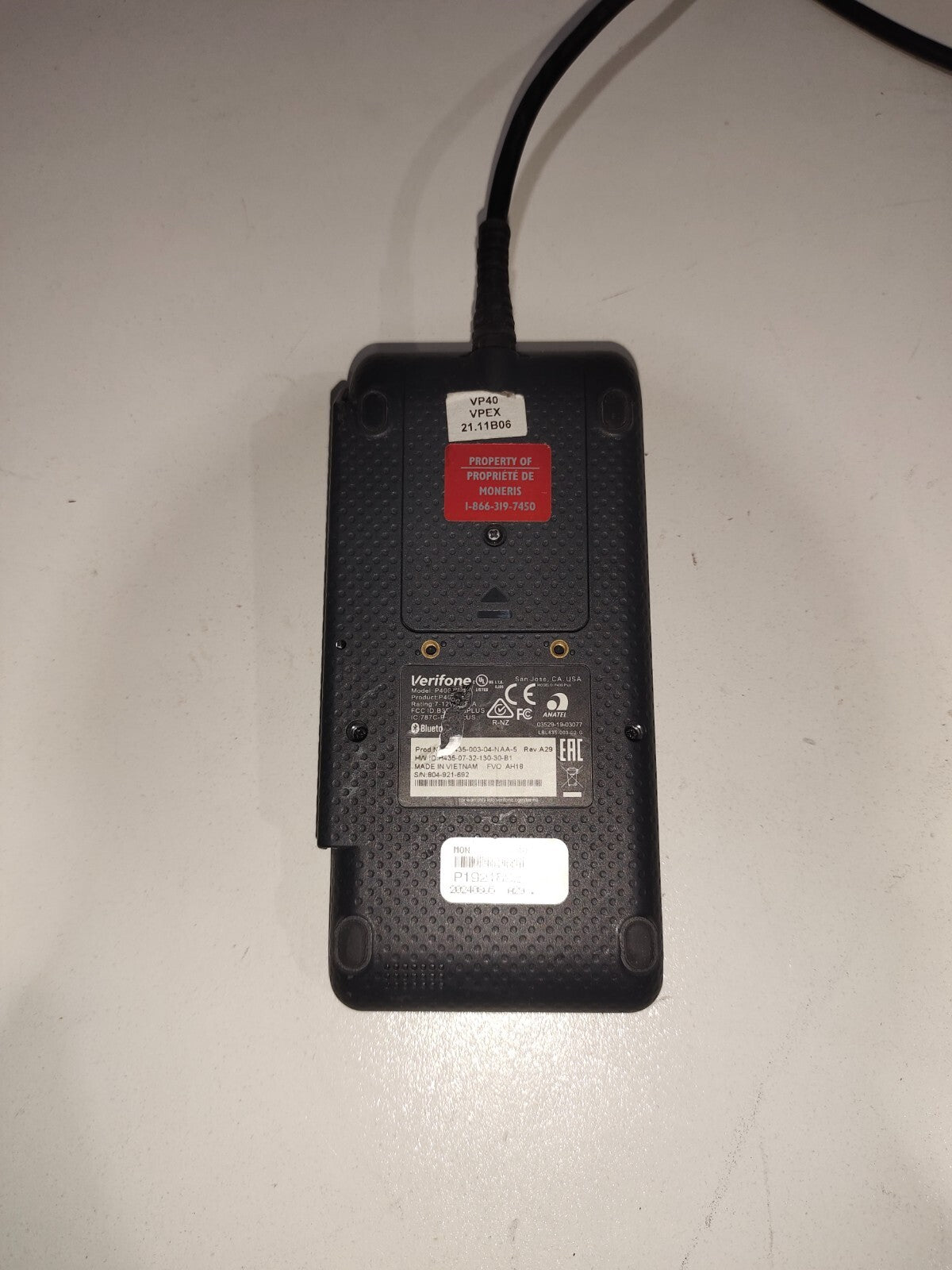 Verifone P400 Plus Stripe Credit Card Terminal