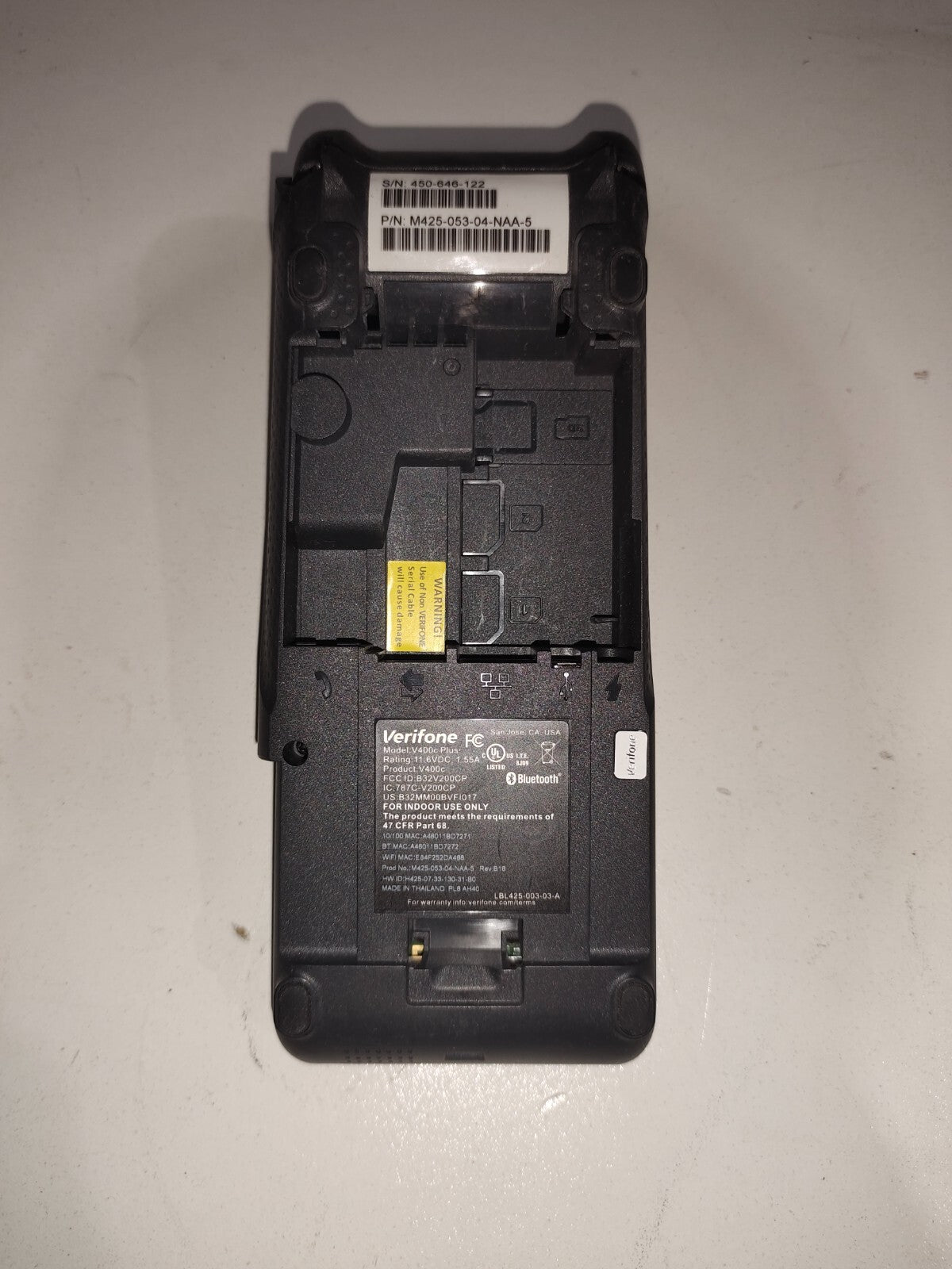 Verifone V400C PLUS Credit Card Payment Machine M425-053-04-NAA-5