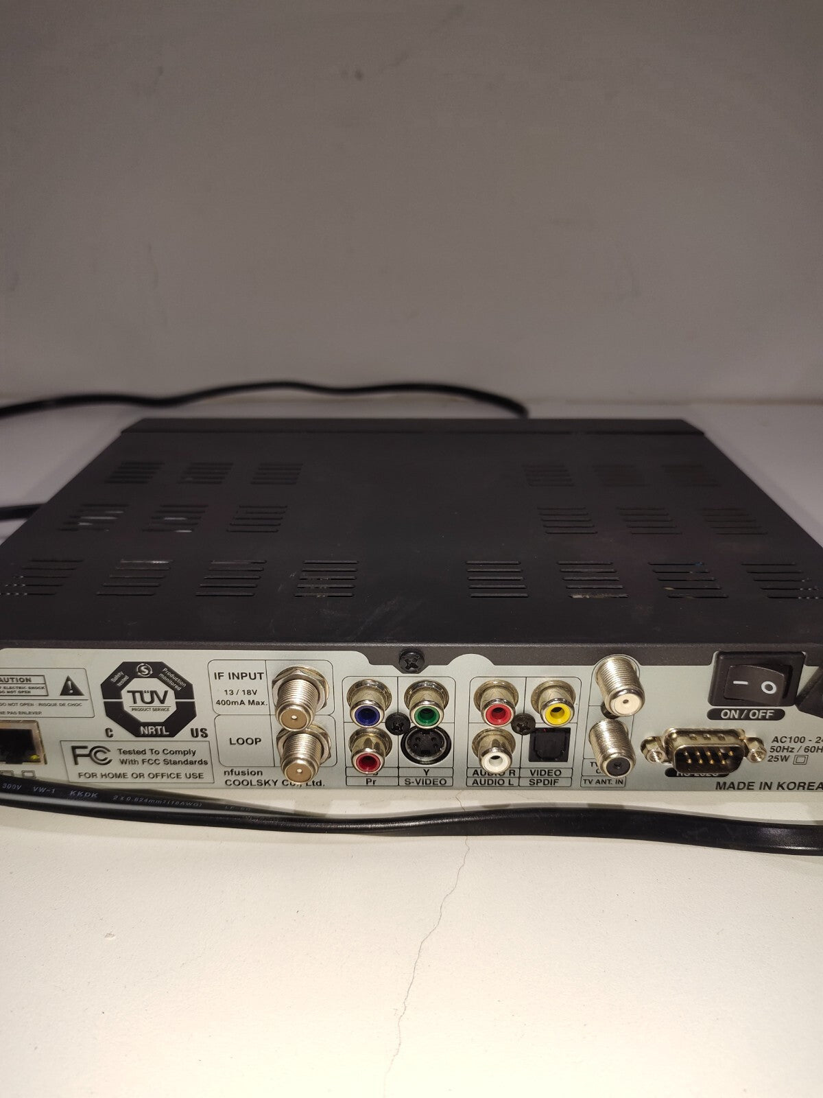 Solaris nfusion Digital Satellite Receiver RS-232C No Remote