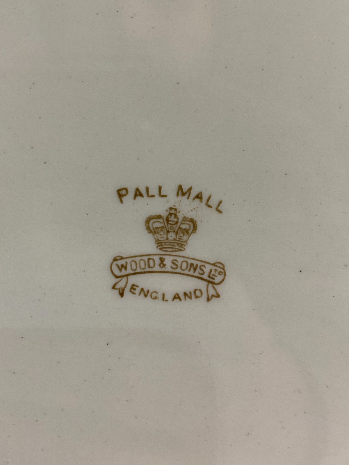 Antique Platters by Wood & Sons Pall Mall Red Pattern, England