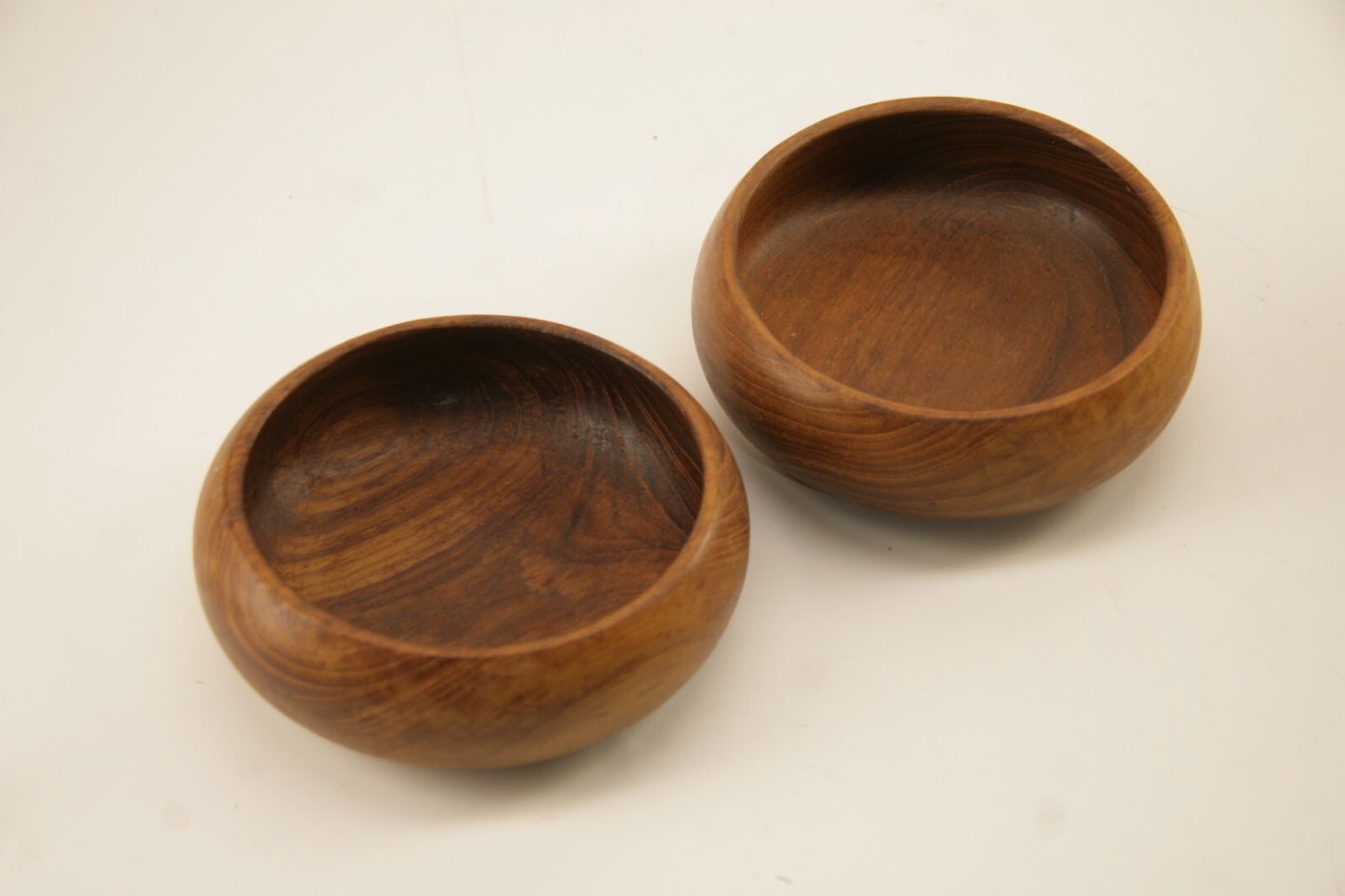 African Wood Bowl set Round Hand Carved Dish