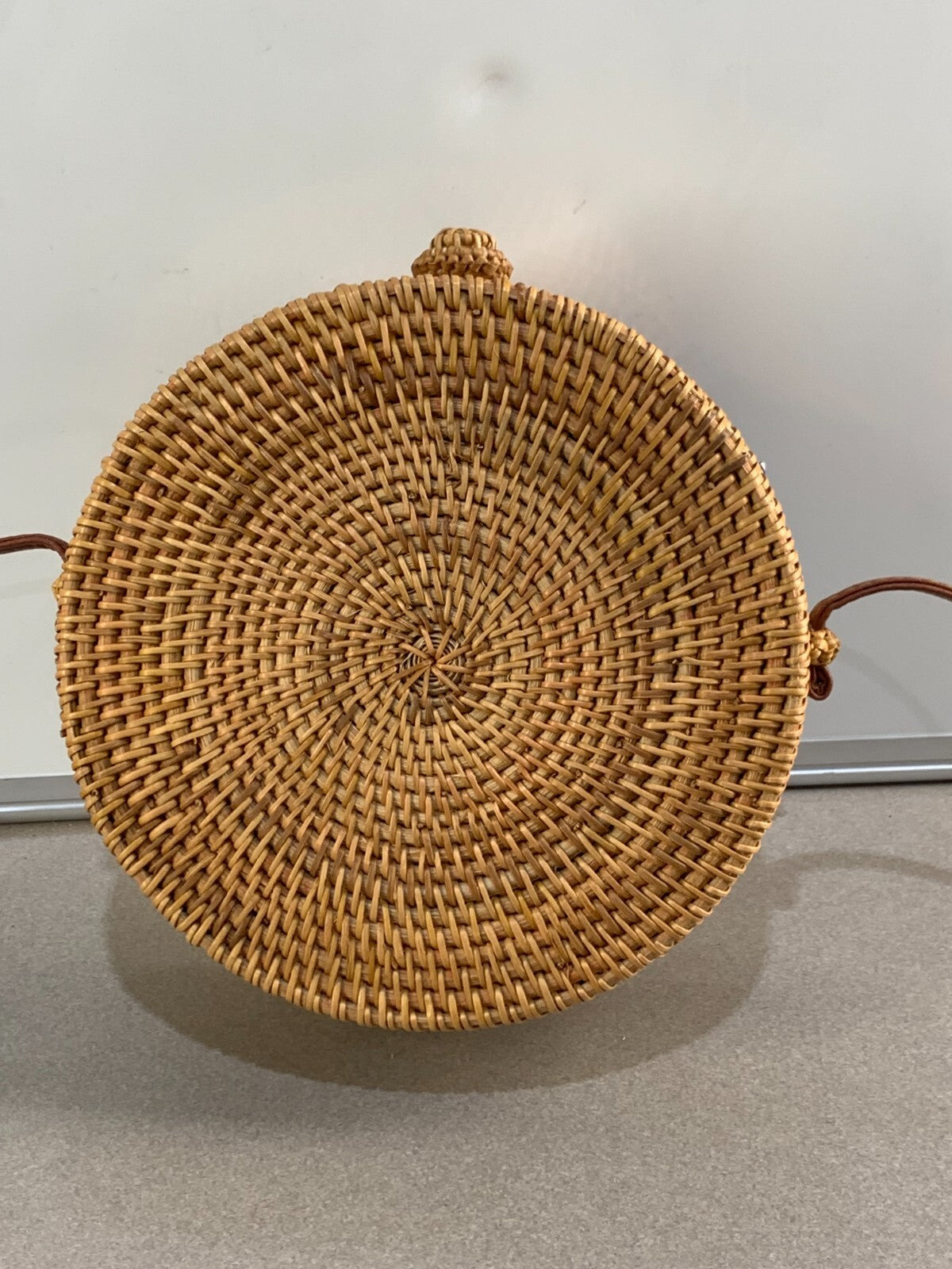 Wholesale Pastoral Style Woven Rattan Crossbody Bag