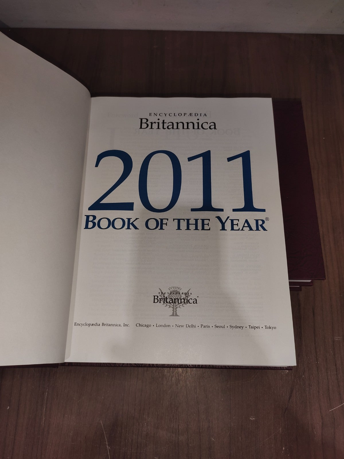 Encyclopedia Britannica Book Year - Set of 3 (2009-2010-2011)