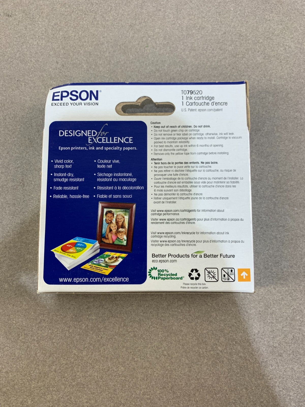 Claria Epson 79 High Capacity Cyan Ink Cartridge New Expired 10/2014 Blue