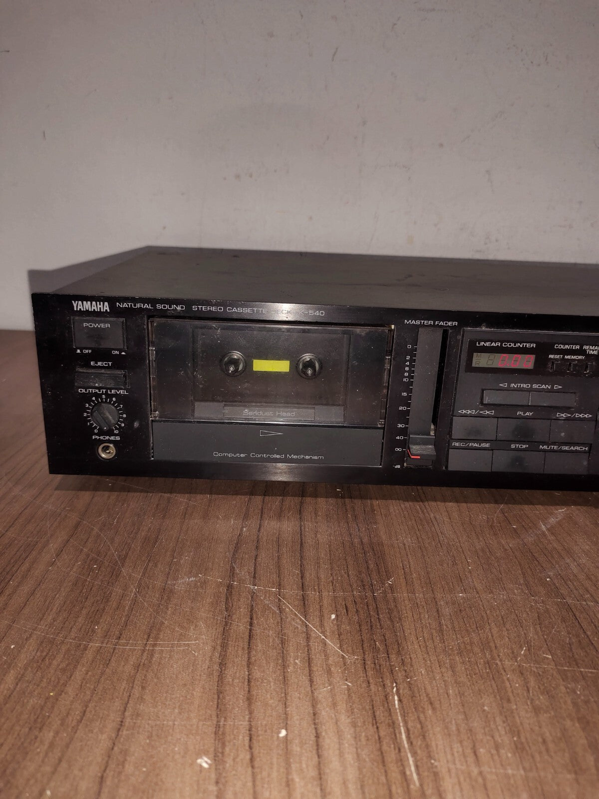 Vintage YAMAHA Natural Sound K-540 2-HEAD HX PRO DOLBY Cassette Deck