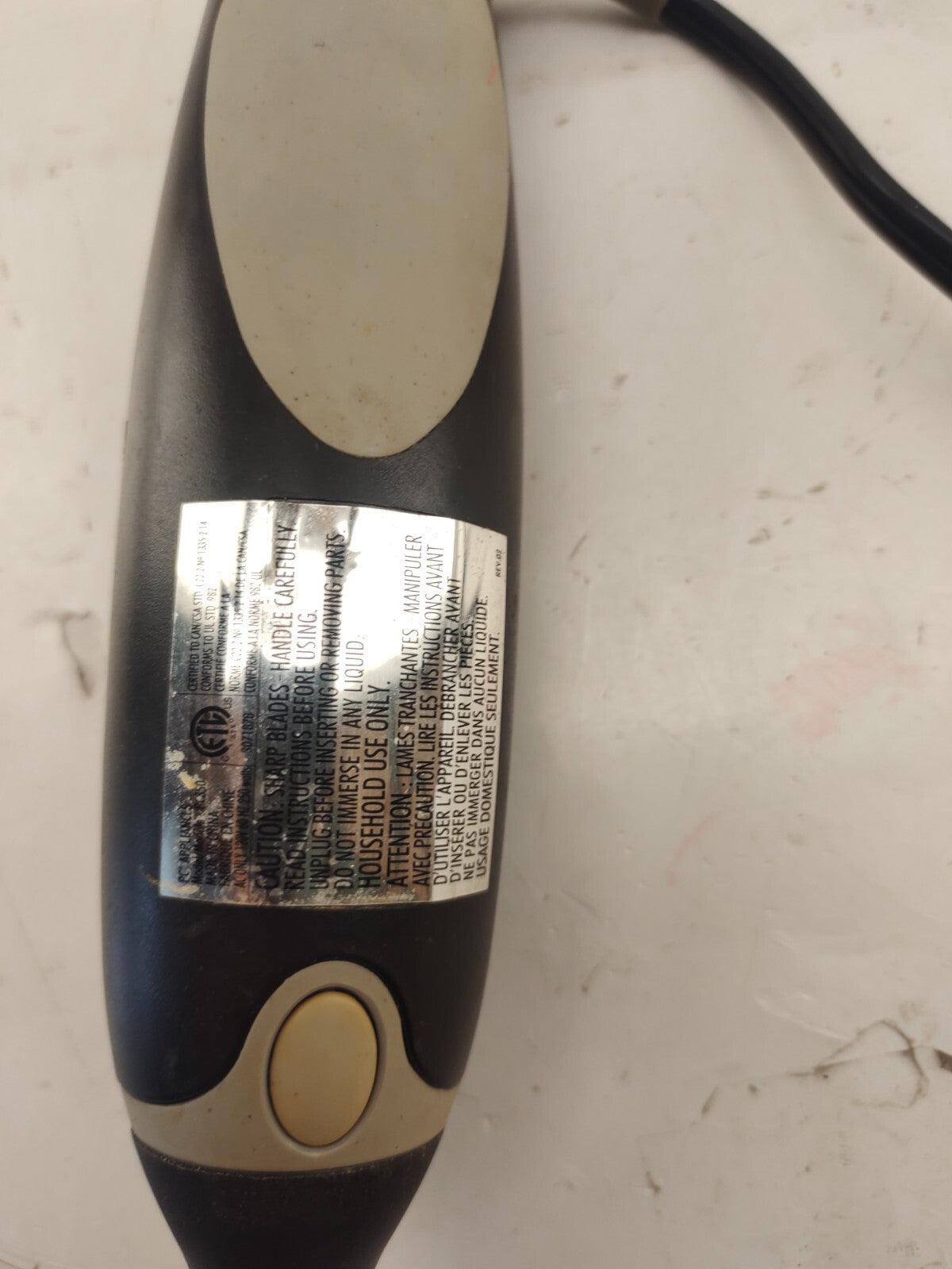 Black Hand Blender - Tested Working