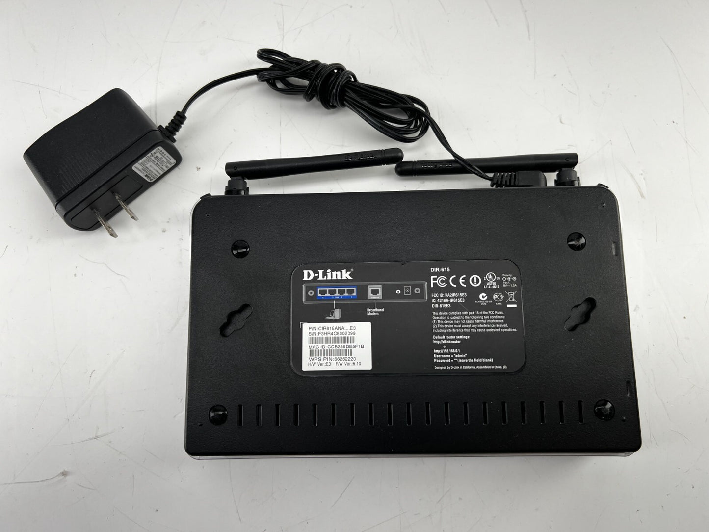 D-Link DIR-615 300Mbps 4-Port 10/100 Wireless N300 Router Dual Band 802.11n