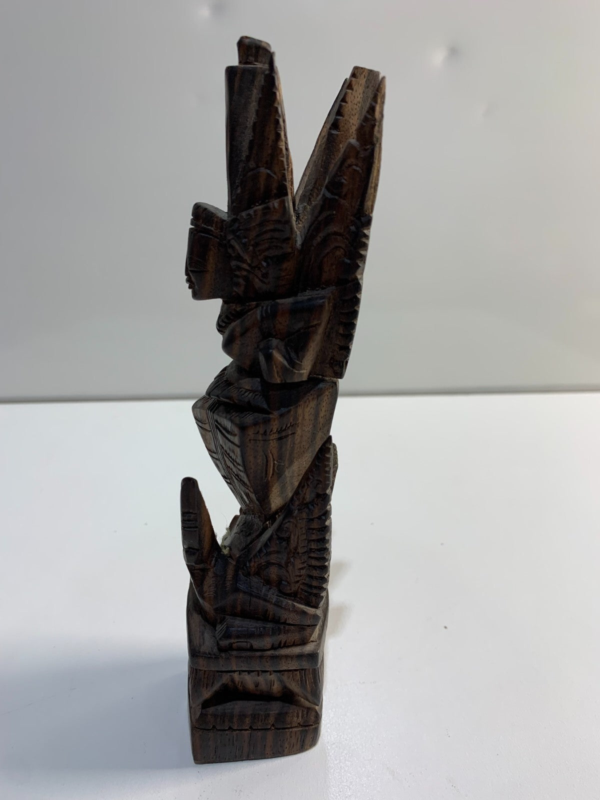 Wood Carved Vishnu Garuda Bird Decorative Art Sculpture