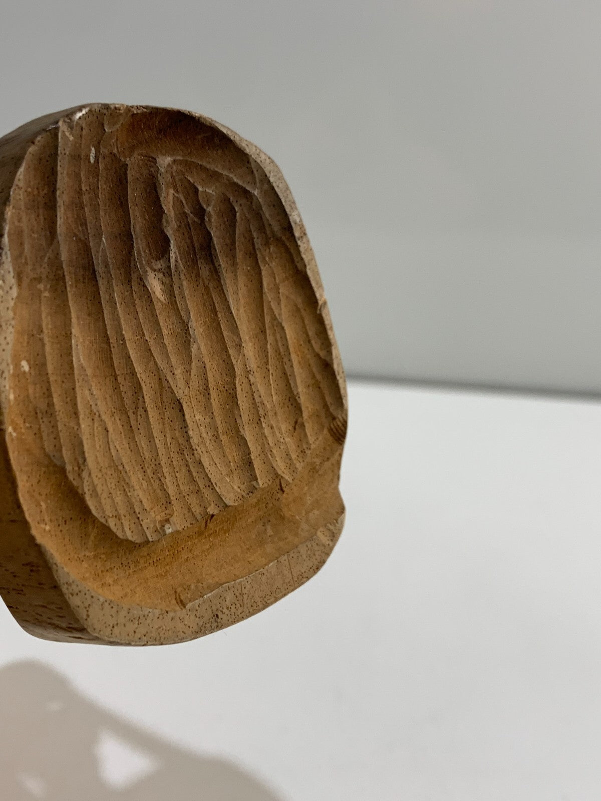 FOLK ART HAND CARVED WOODEN FIGURINE OF TRAVEL MAN