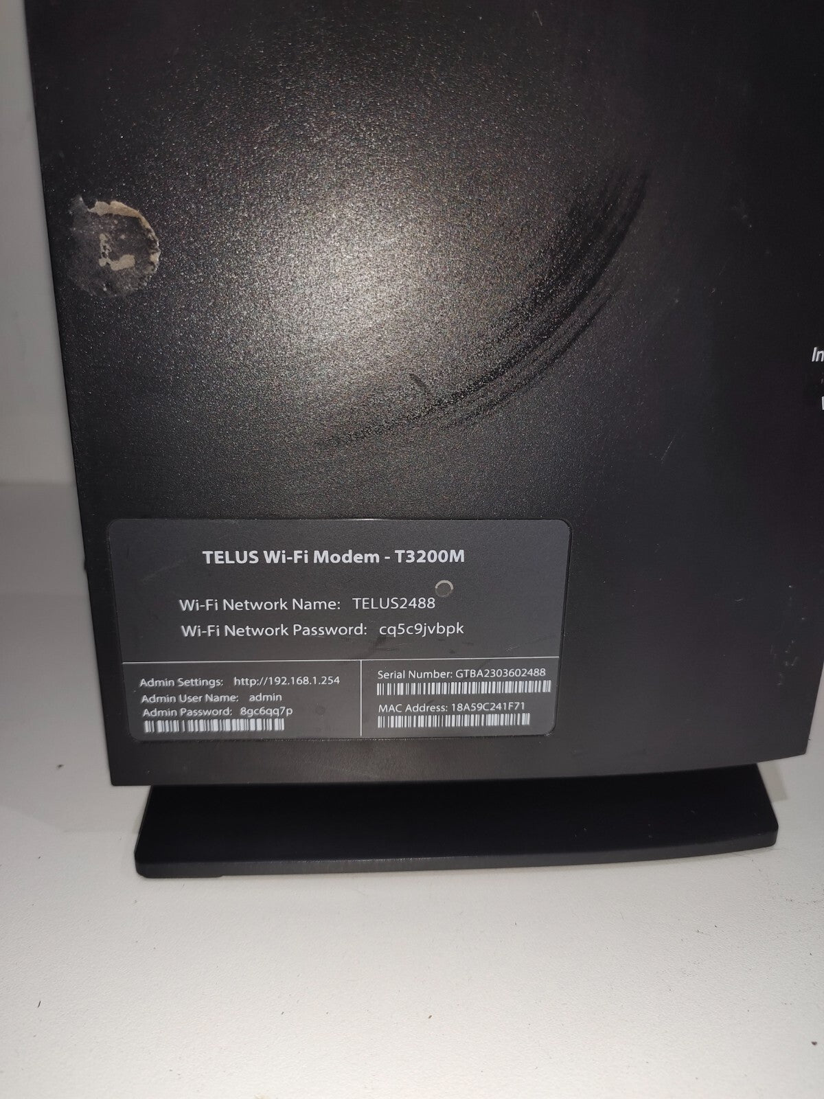 TDS Wi-Fi modem T3200M Bonded VDSL2 Wireless AC Gateway Router