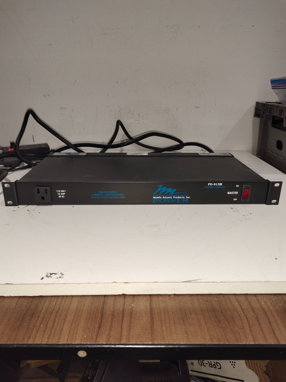 Middle Atlantic Products PD-915R Rack Power Distribution Panel 9 Outlet 115V 15A